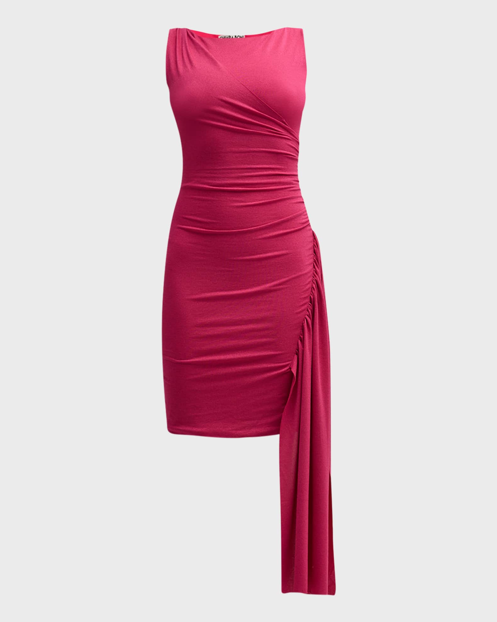 Chiara Boni La Petite Robe Sleeveless Draped Bodycon Mini Dress Neiman Marcus