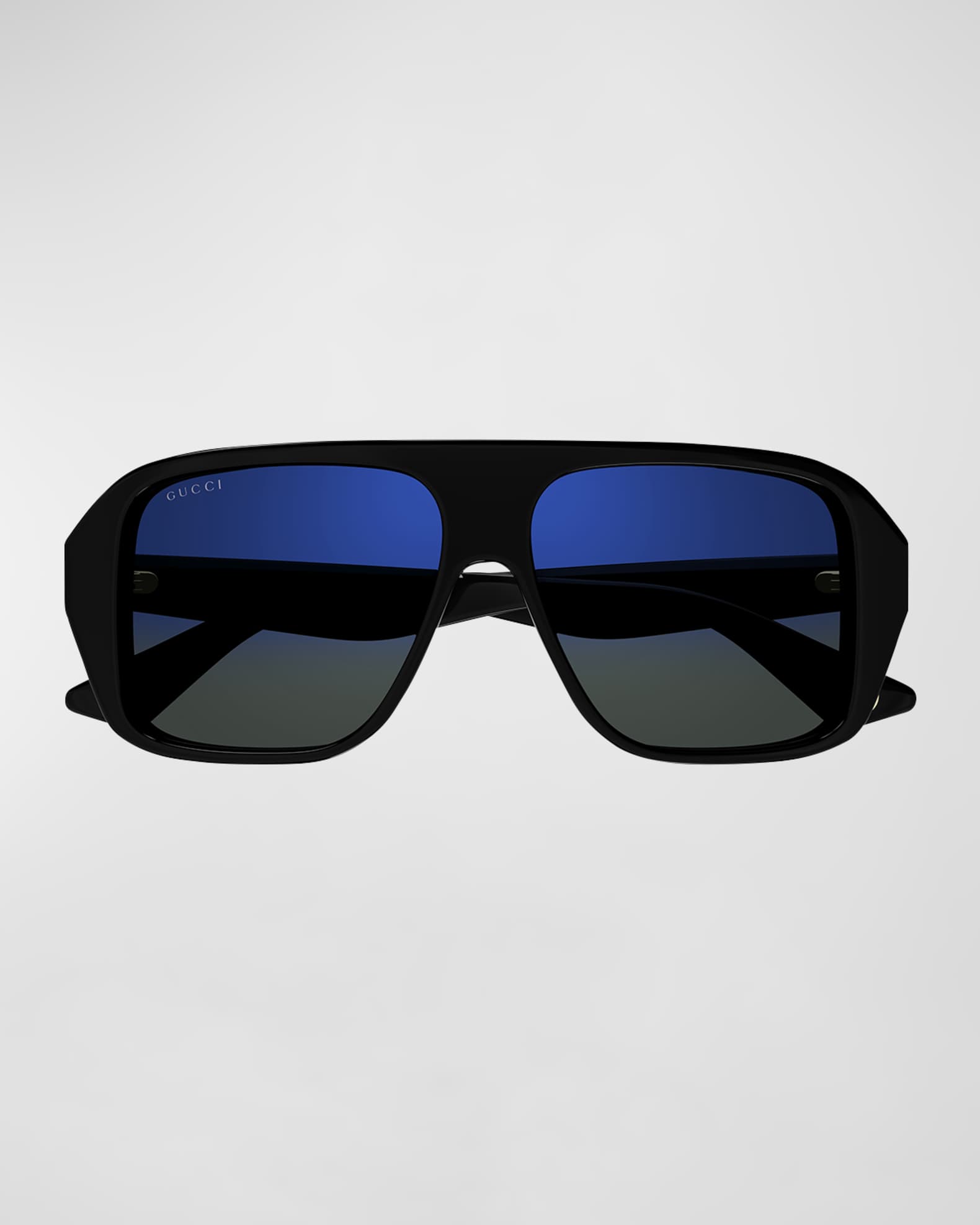 【即購入OK】GUCCI ネイビー サングラス オーバーサイズ Gucci Men's Oversized Plastic Rectangle Sunglasses | Neiman Marcus
