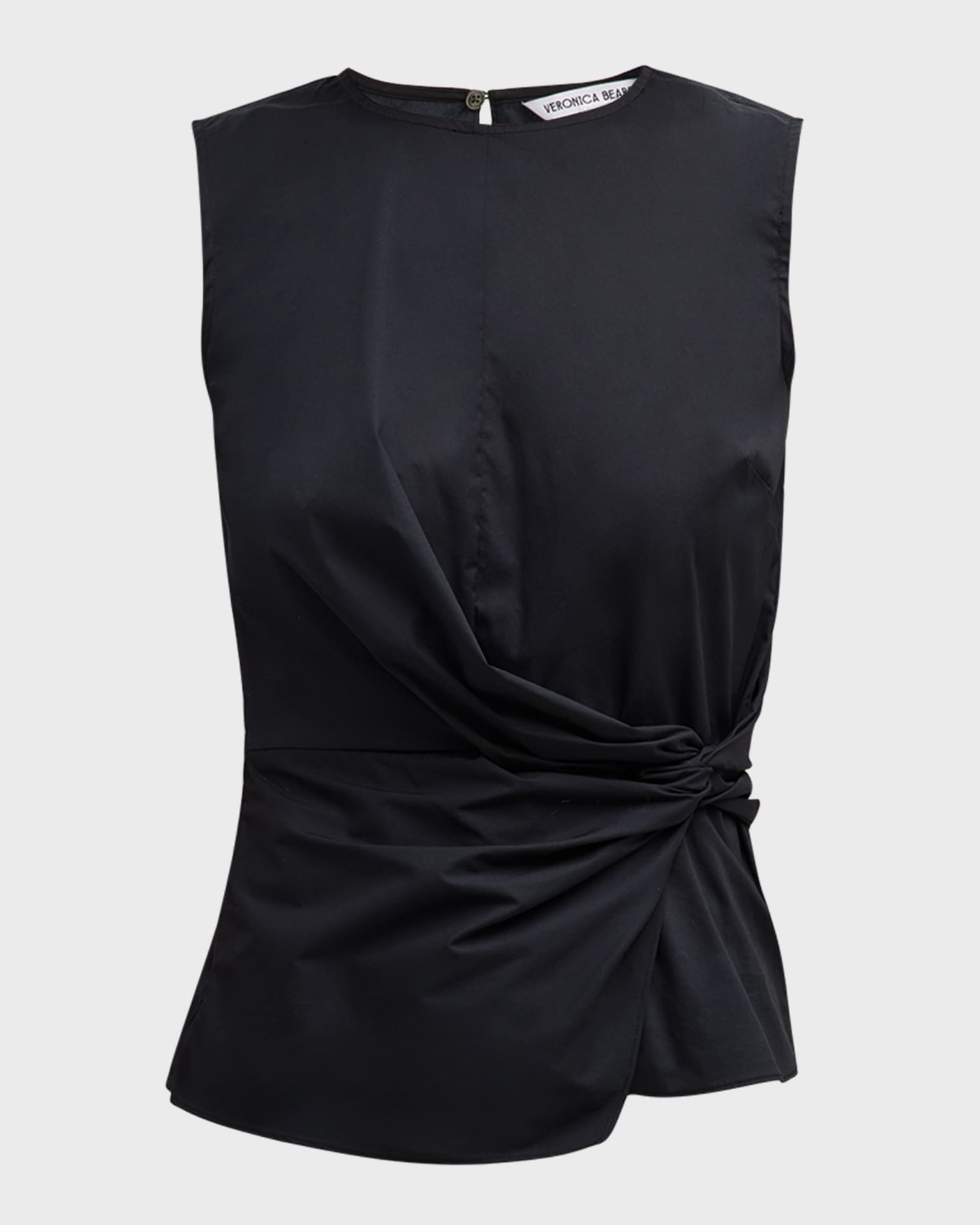 Veronica Beard Bisa Gathered Sleeveless Top