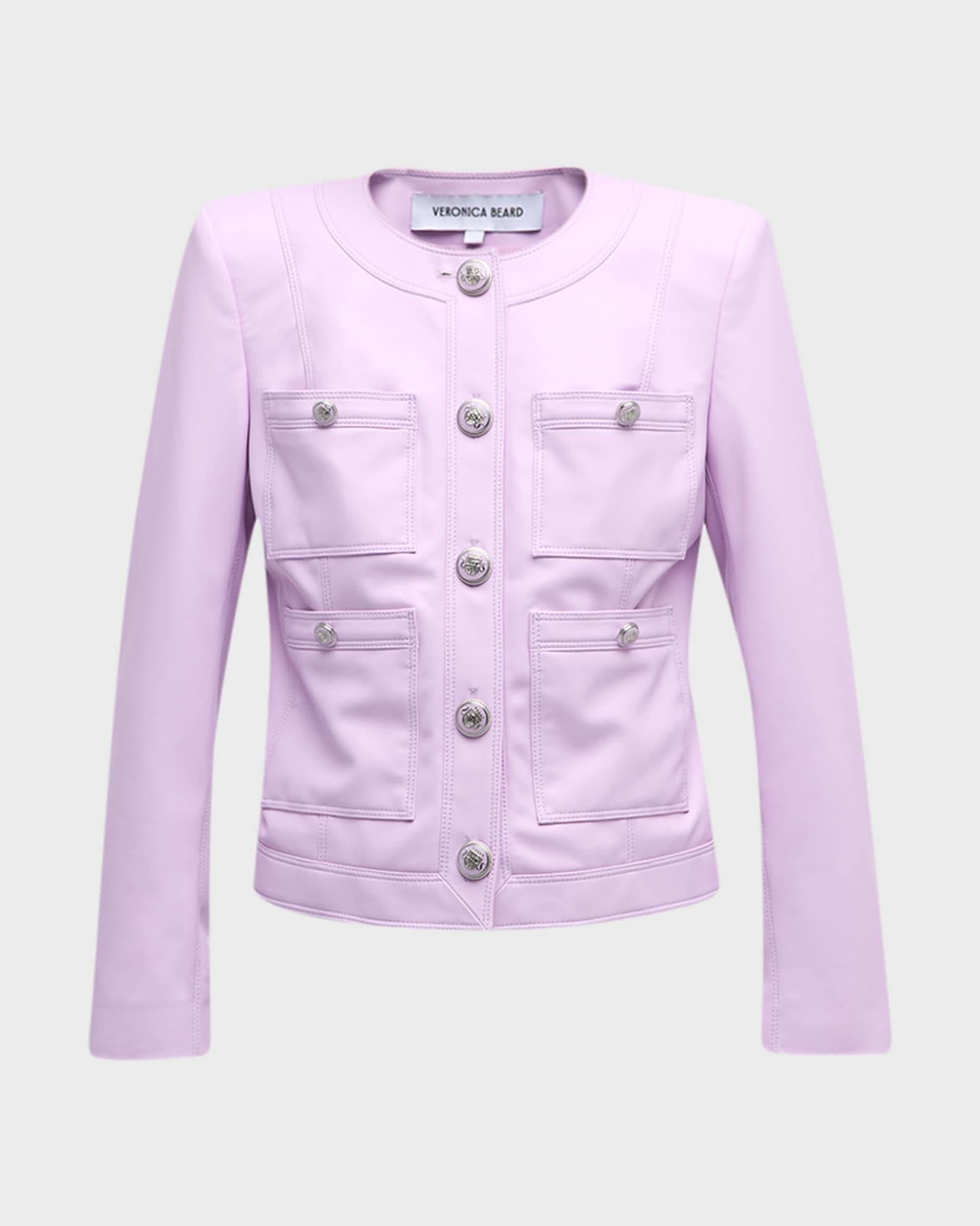 Veronica Beard Ozuna Faux Leather Jacket