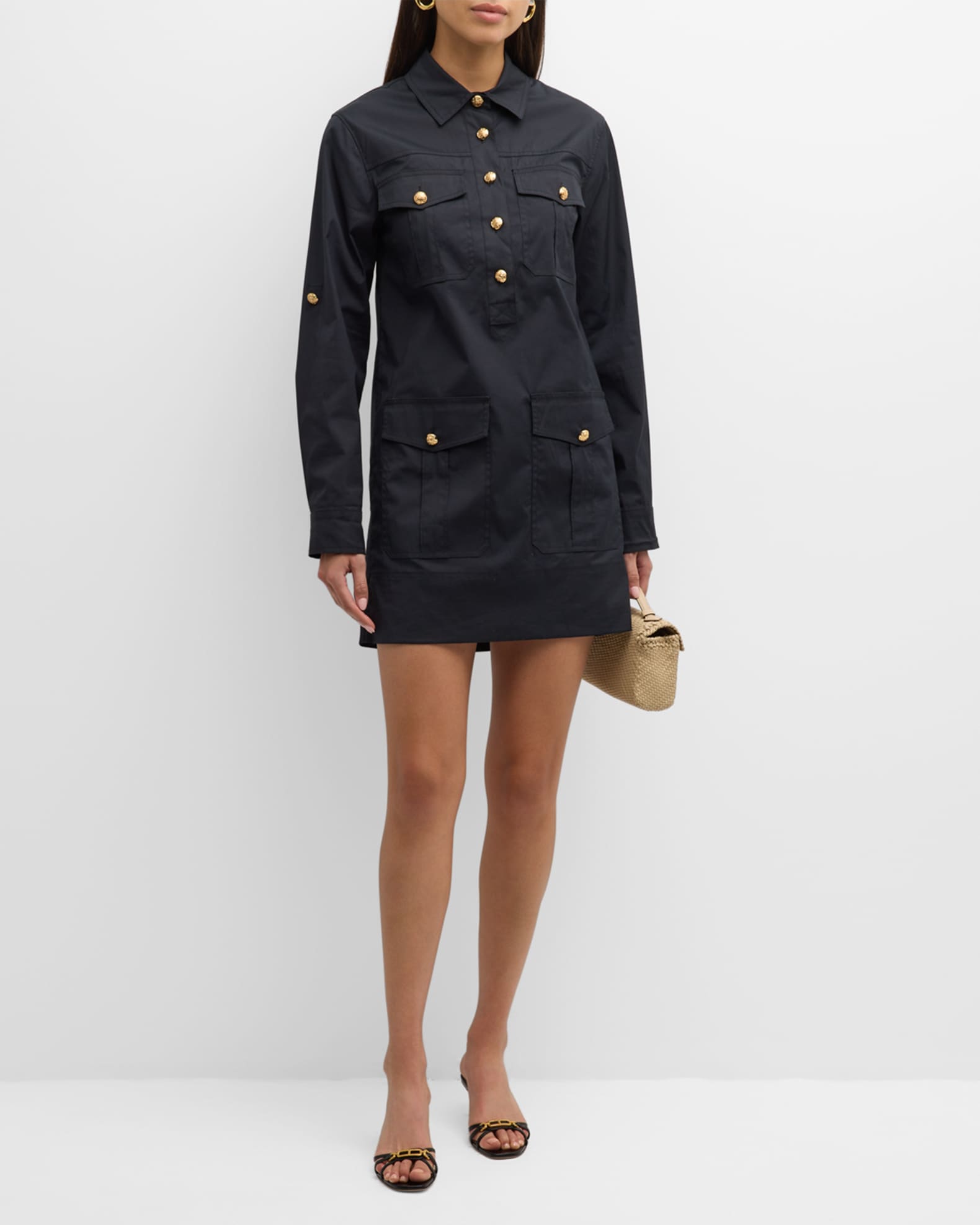 Saude Long-Sleeve Utility Dress 1