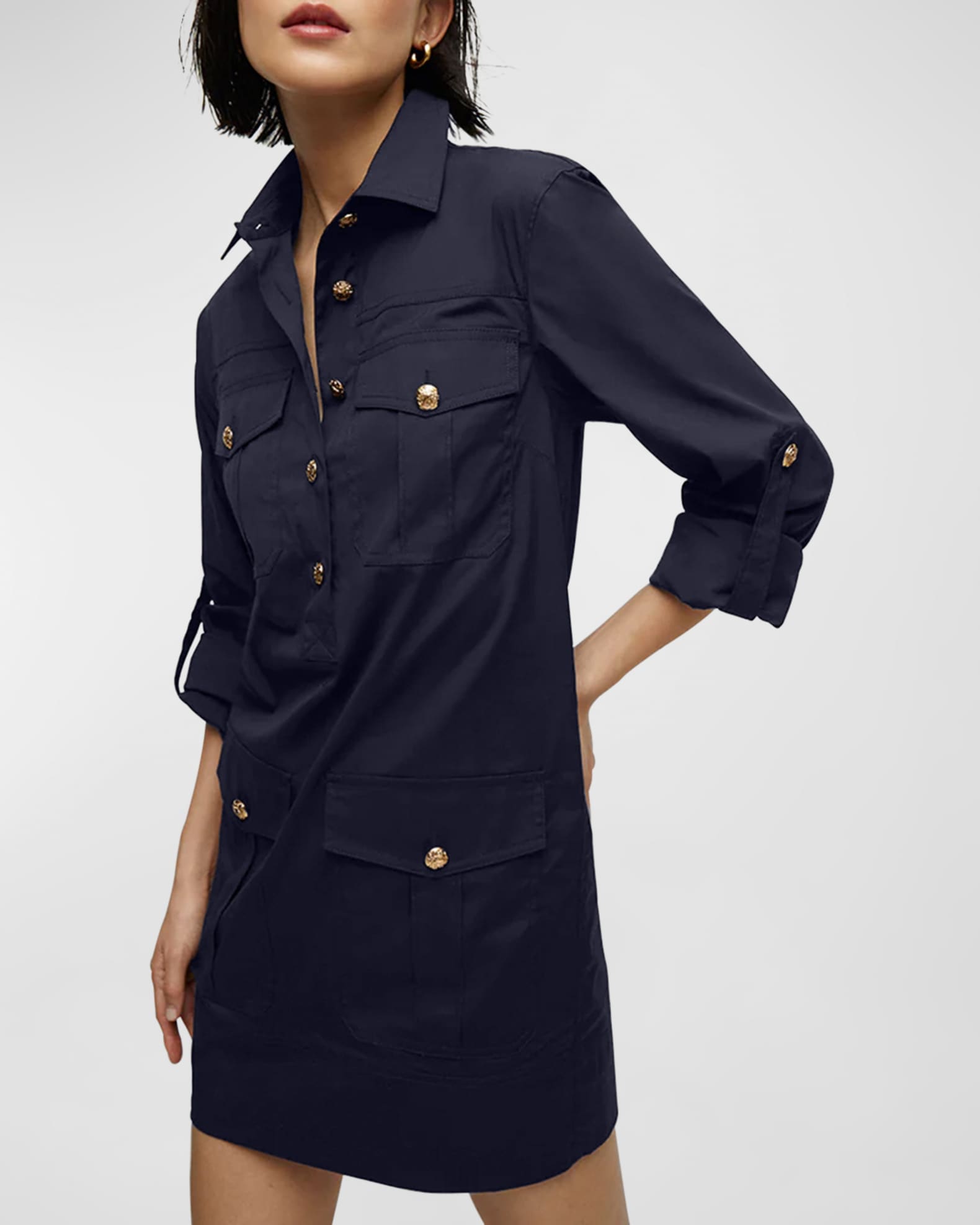 Saude Long-Sleeve Utility Dress 1