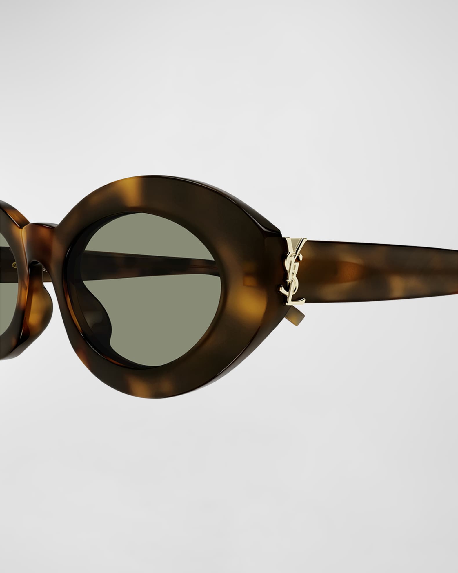YSL Acetate Oval Sunglasses  1