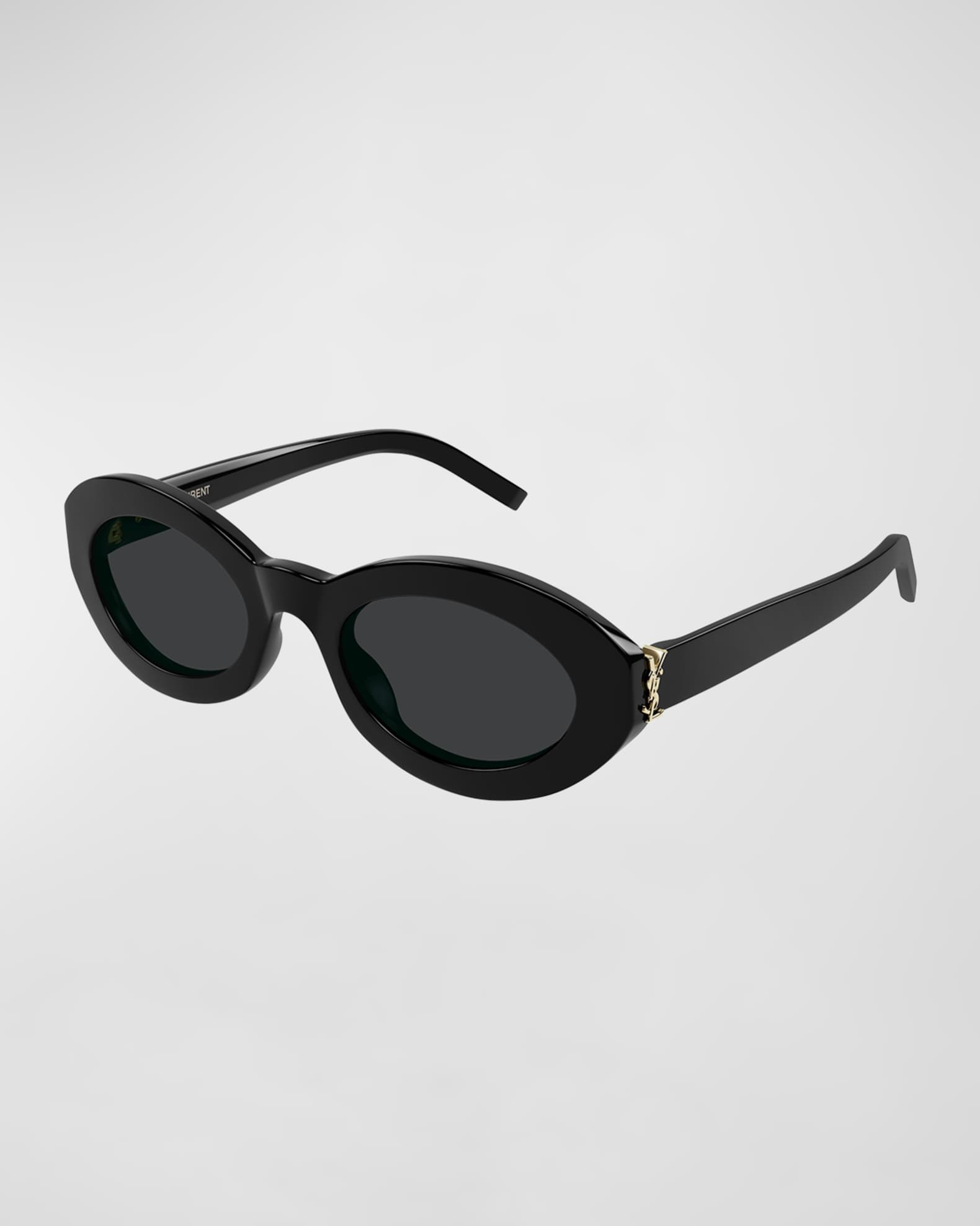 YSL Acetate Oval Sunglasses  0