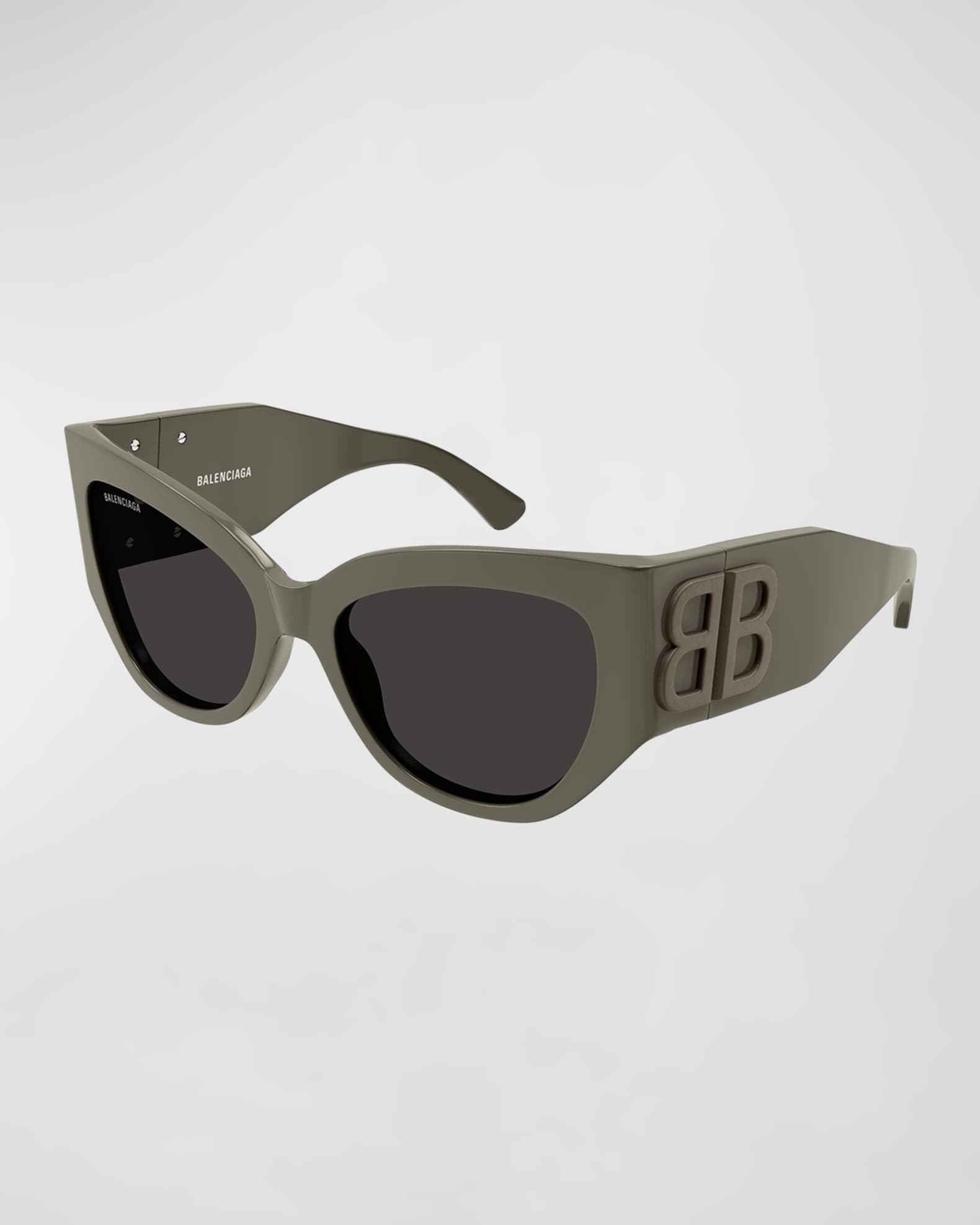 Balenciaga BB Monochrome Acetate Butterfly Sunglasses
