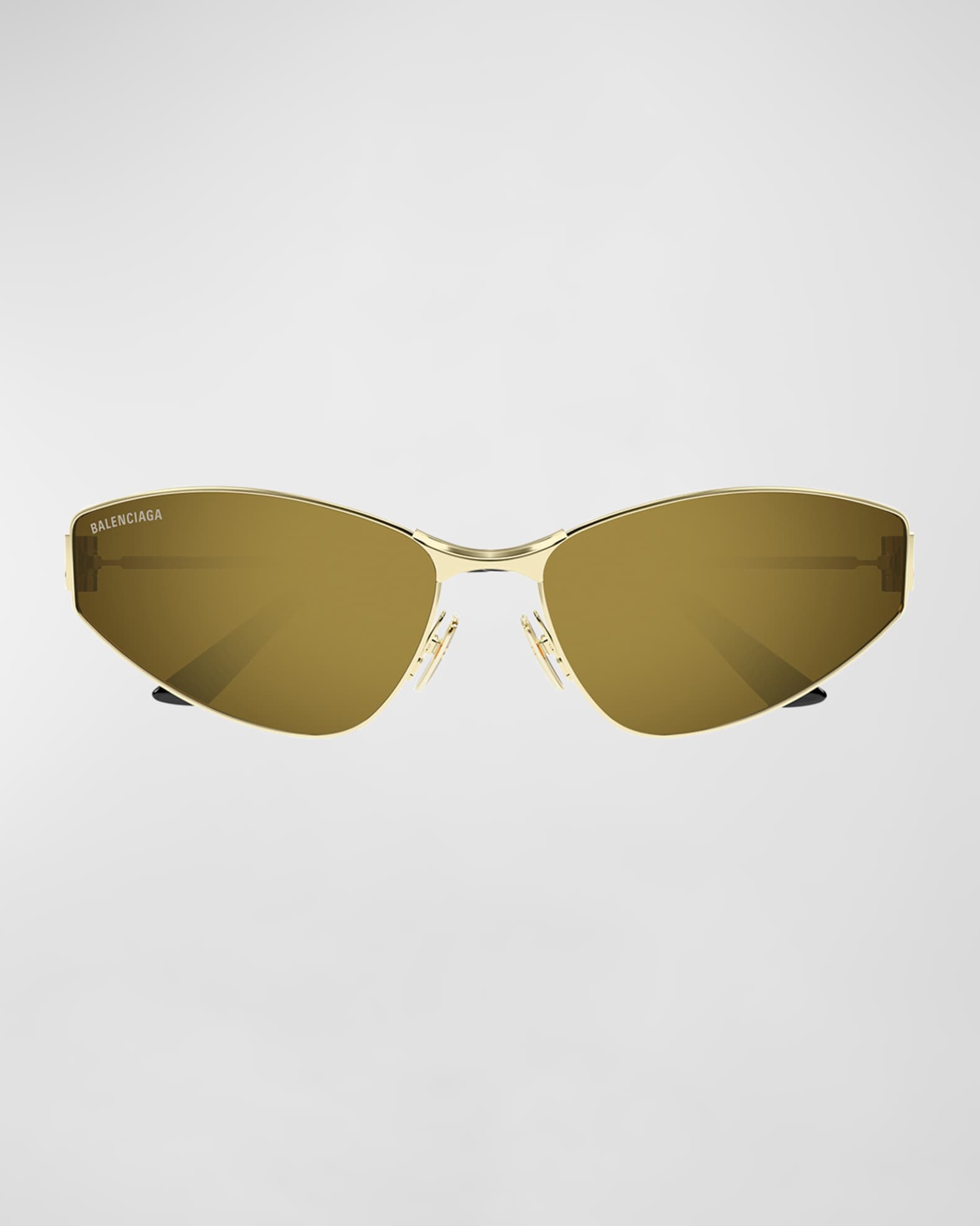 Balenciaga Mirrored Metal Cat-Eye Sunglasses | Neiman Marcus