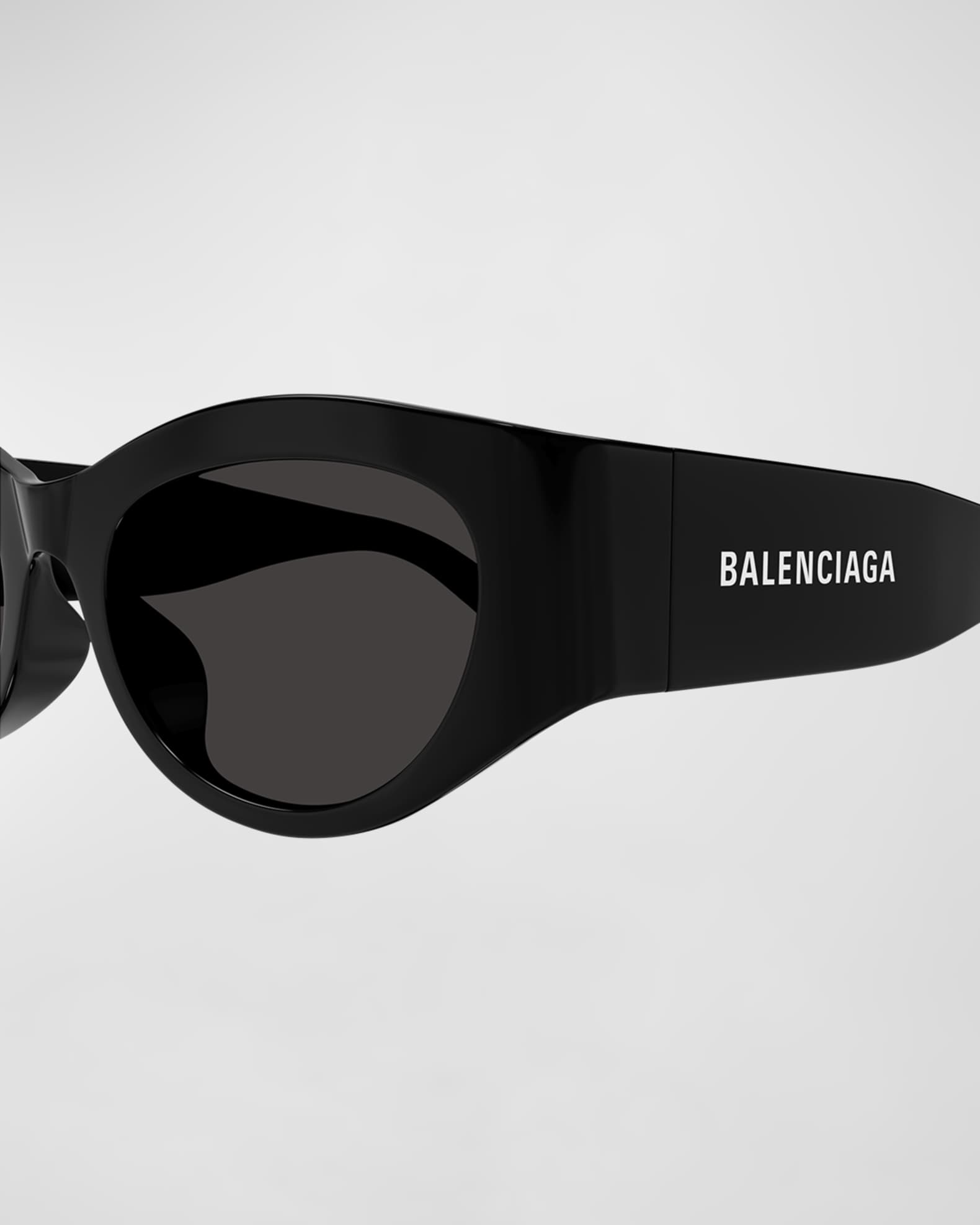 Logo Acetate Oval Sunglasses  1