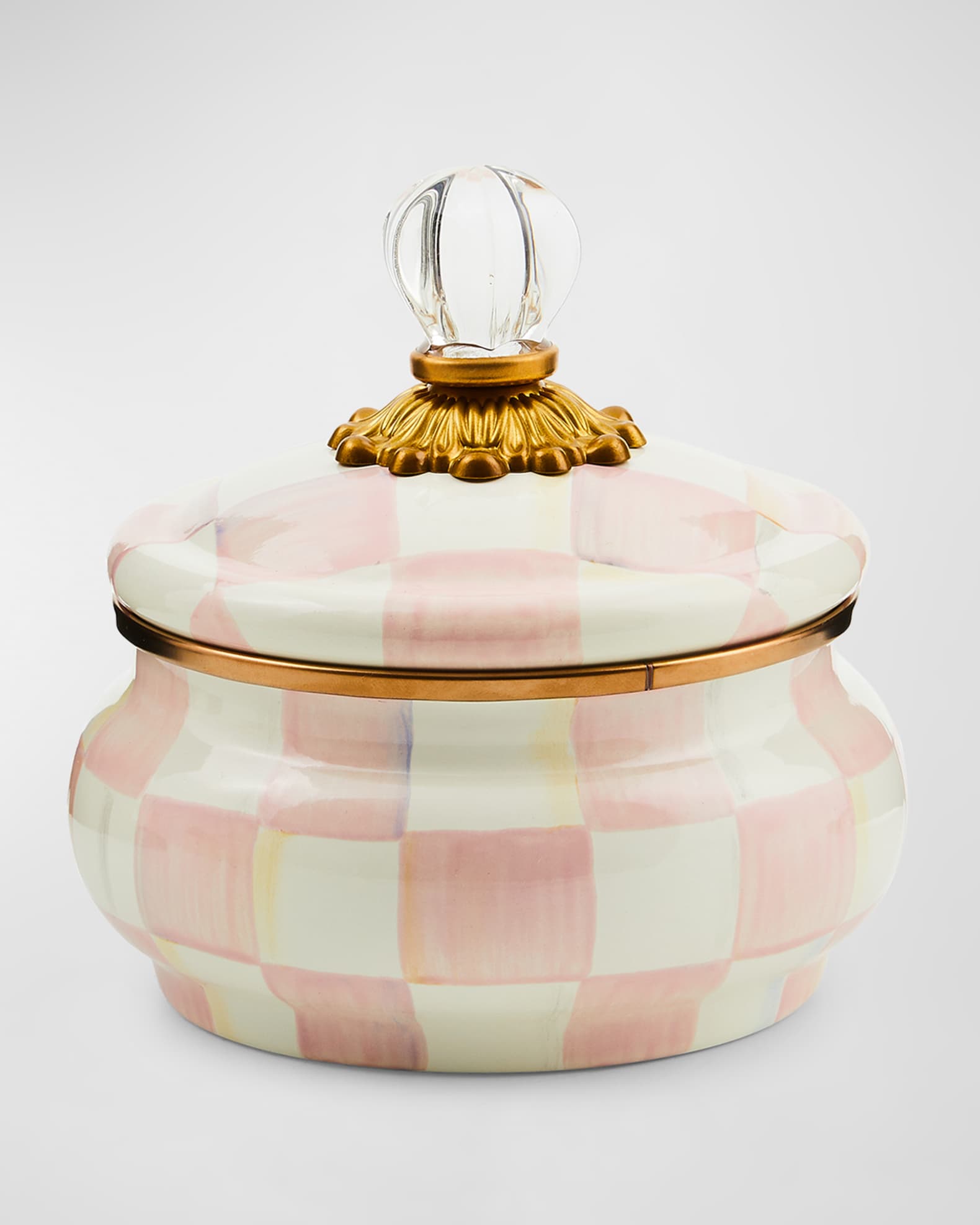 MACKENZIE-CHILDS エナメルコンポート Amazon.com: MACKENZIE-CHILDS Enamel Squashed Pot, Cute Enameled