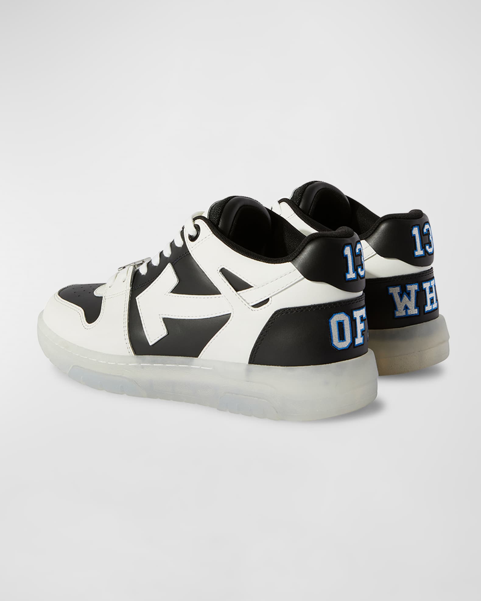 Off White Men s Out Of Office Logic Leather Low Top Sneakers Neiman Marcus