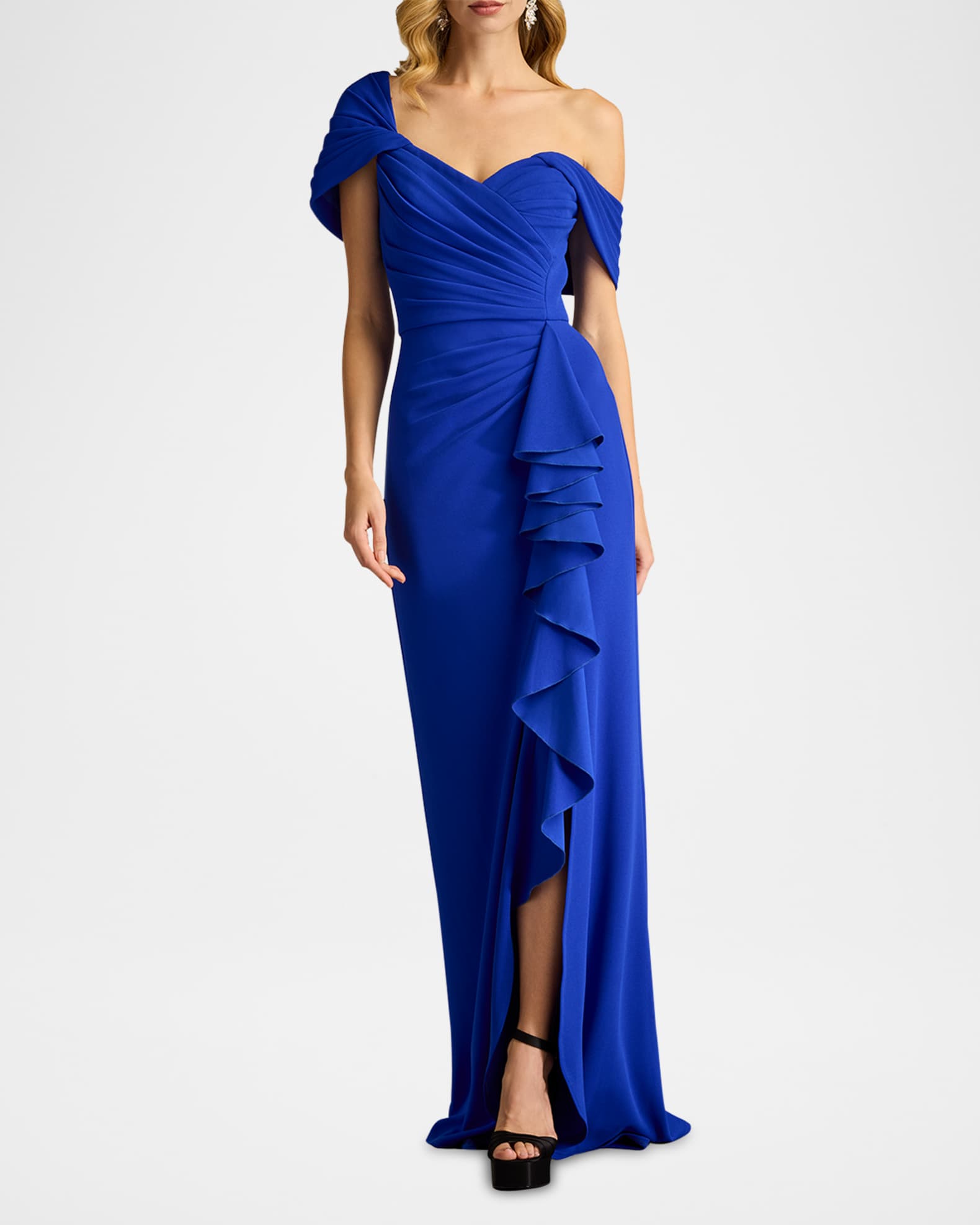 【TADASHI SHOJI】Nimue リボンマキシ丈カクテルワンピース TADASHI SHOJI】Nimue リボンマキシ丈カクテルワンピース