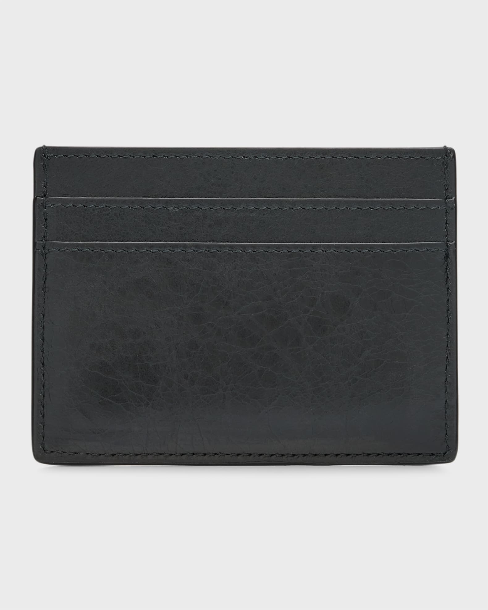 Balenciaga Men's Monaco BB-Logo Lambskin Card Holder
