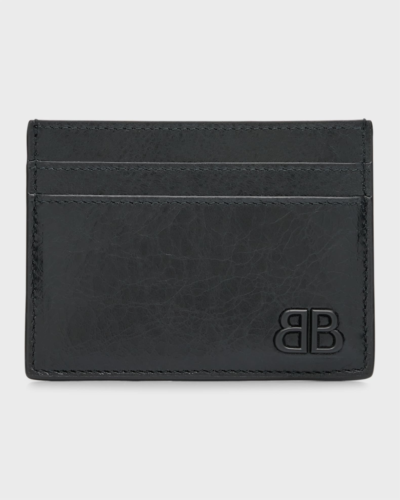Men's Monaco BB-Logo Lambskin Card Holder 0