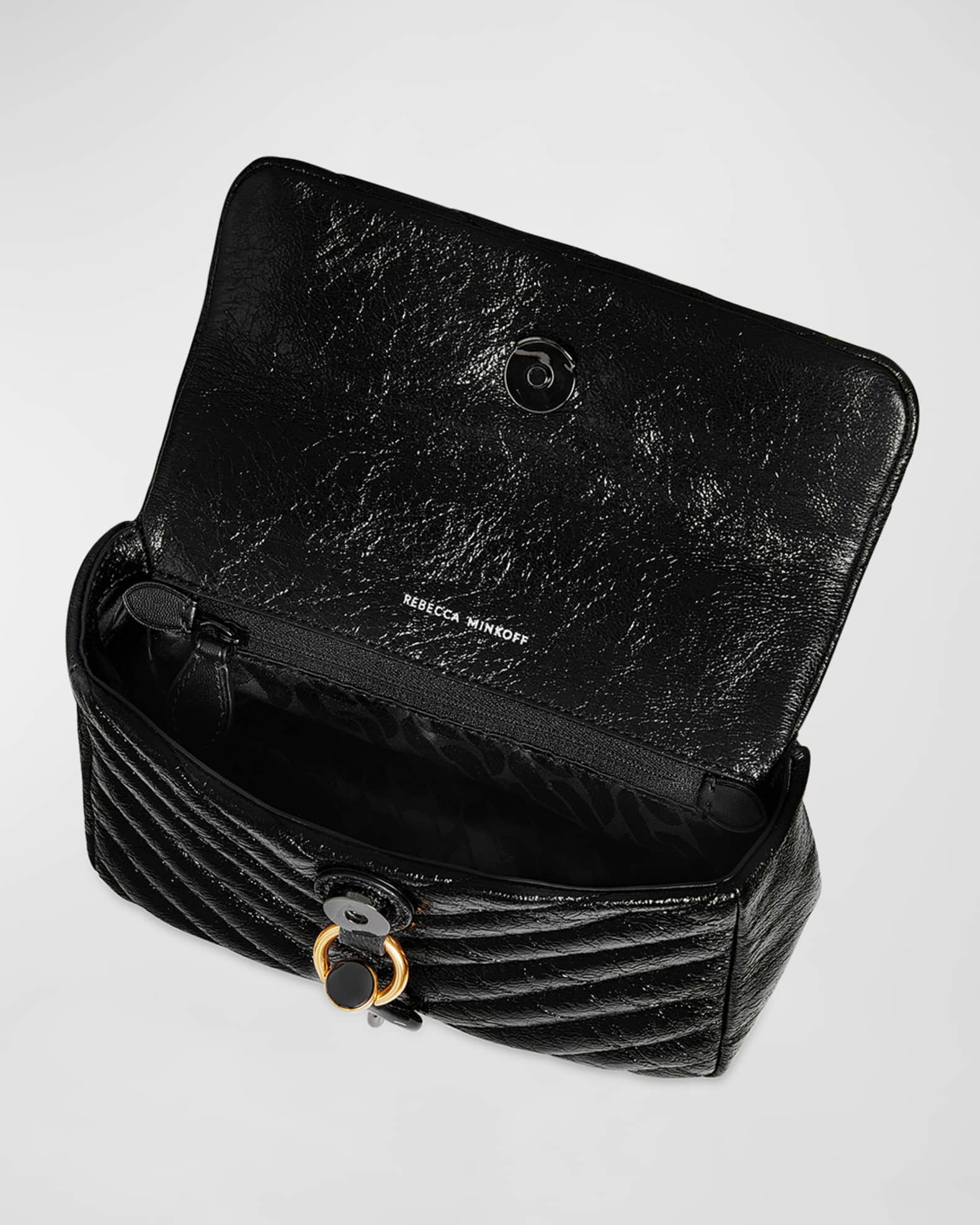 Rebecca Minkoff Edie Crinkle Quilted TopHandle Bag Neiman Marcus
