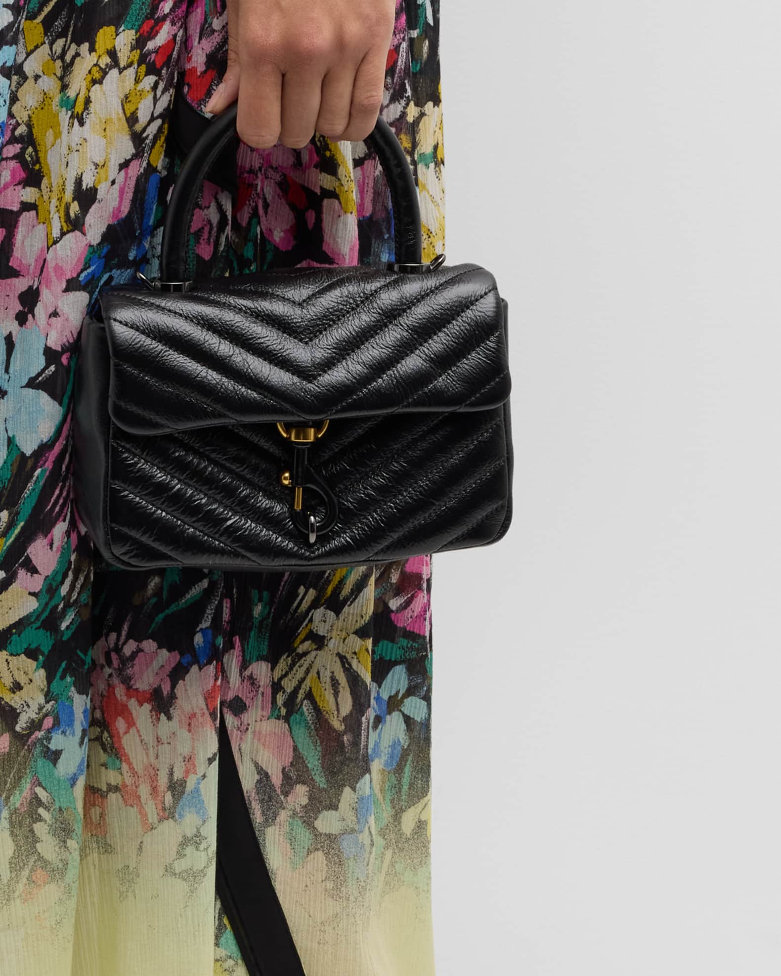 Rebecca Minkoff Edie Crinkle Quilted TopHandle Bag Neiman Marcus