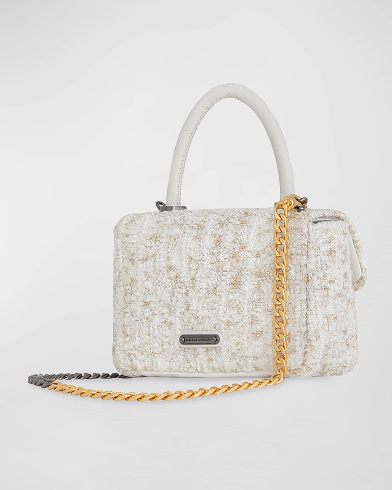 Rebecca minkoff tweed bag hot sale