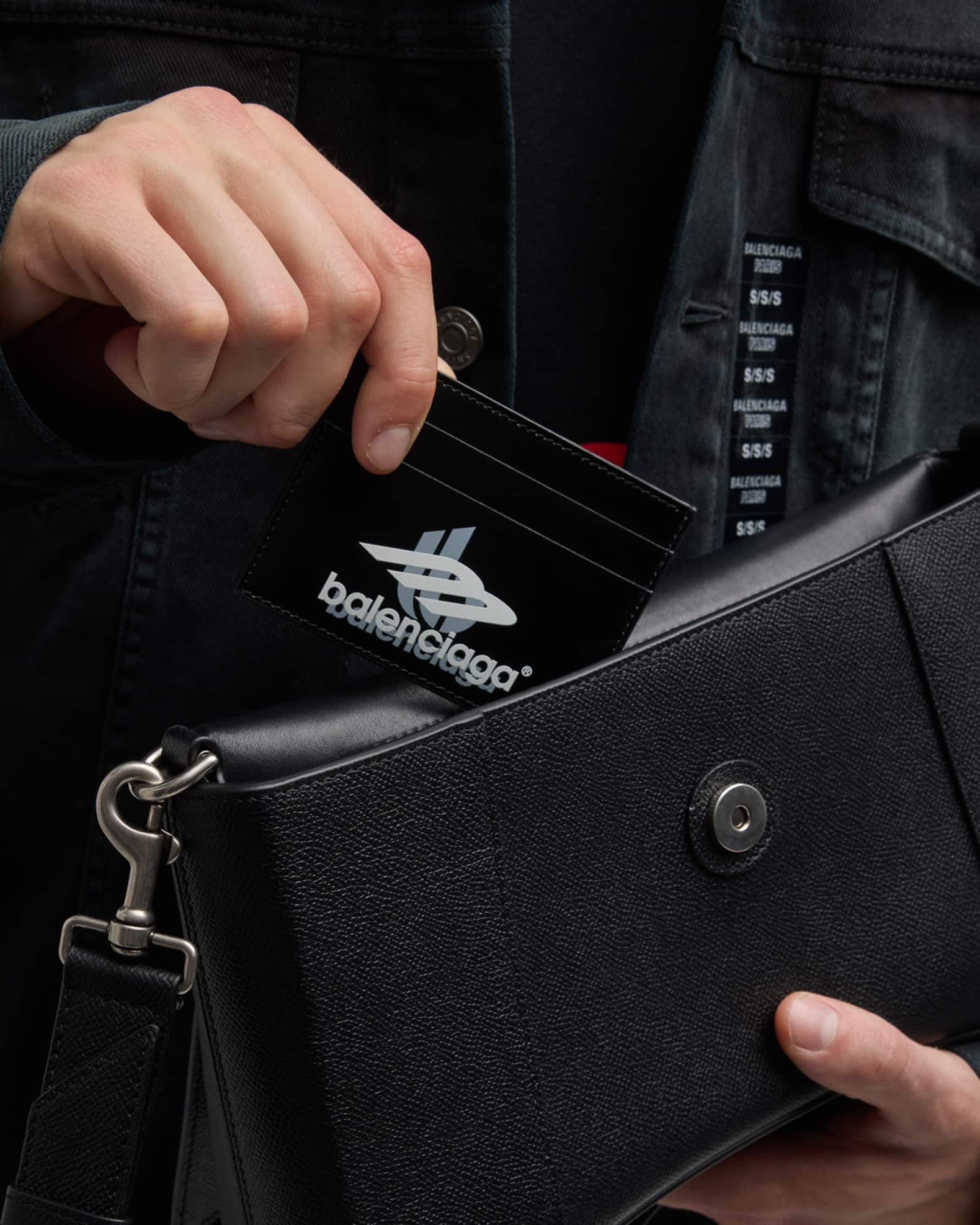 Men's Sport Logo Leather Card Holder 1