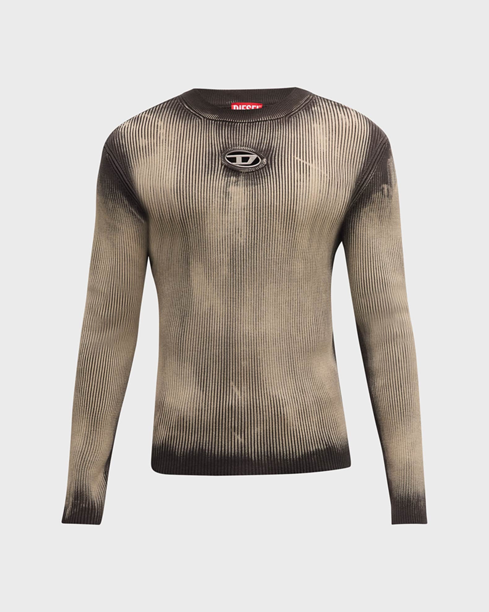 Distressed ribbed cheap sweater