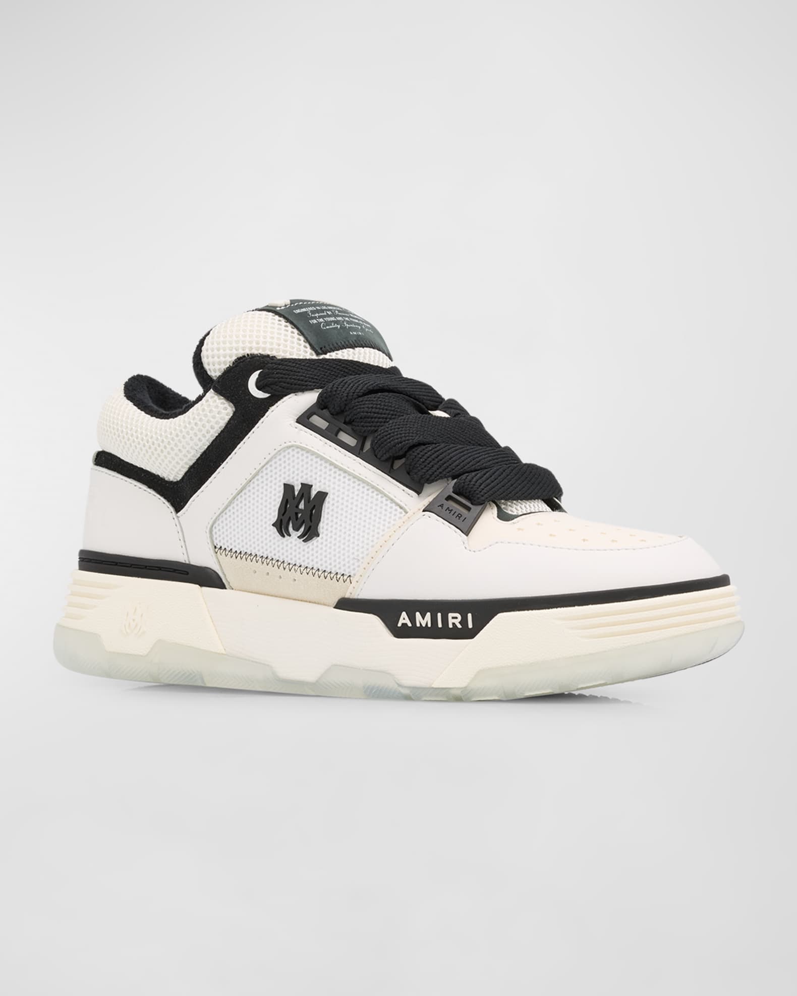 Amiri Men's MA-1 Leather & Mesh Low-Top Sneakers | Neiman Marcus