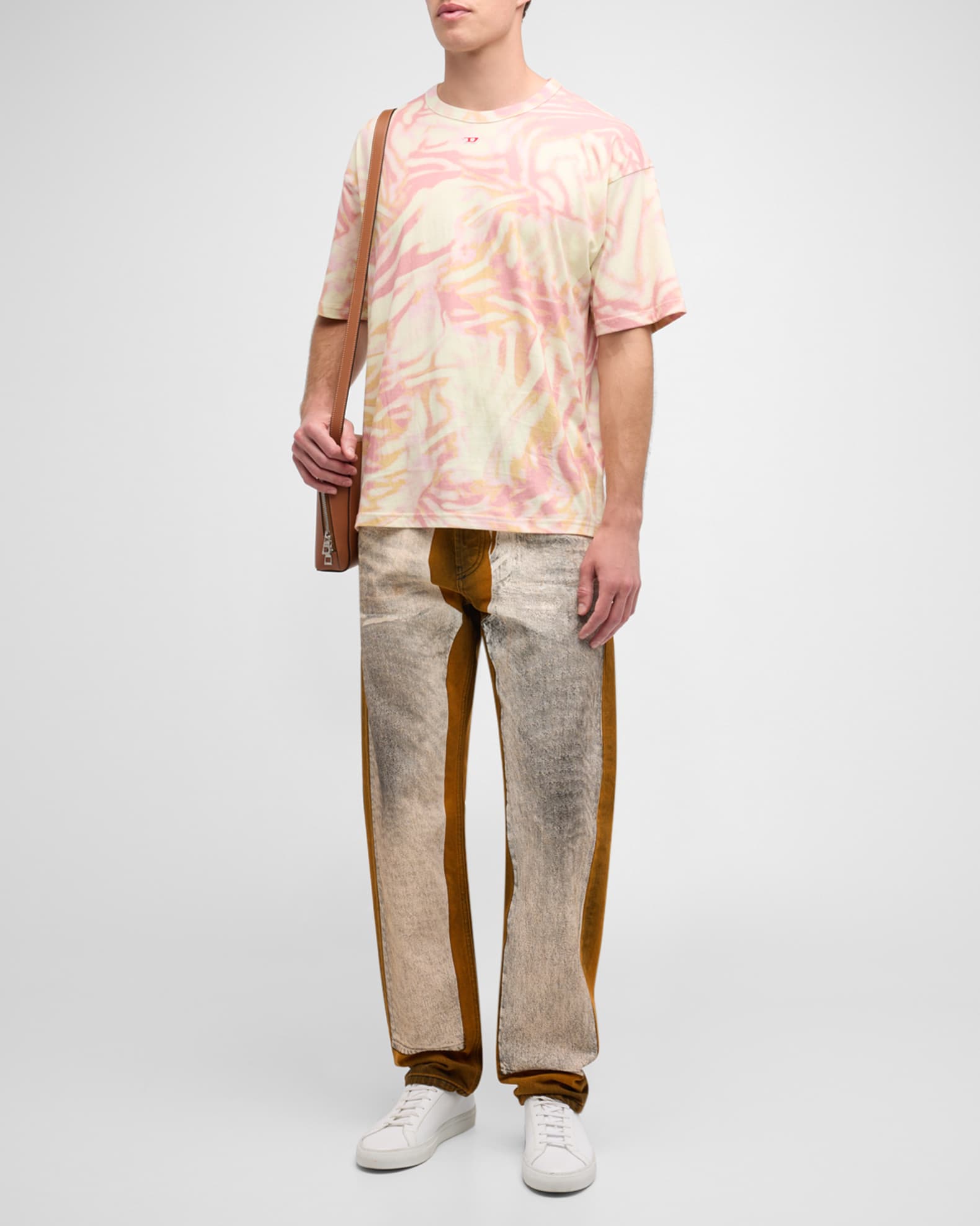 Men's T Boxt N3 Zebra-Print Jersey T-Shirt