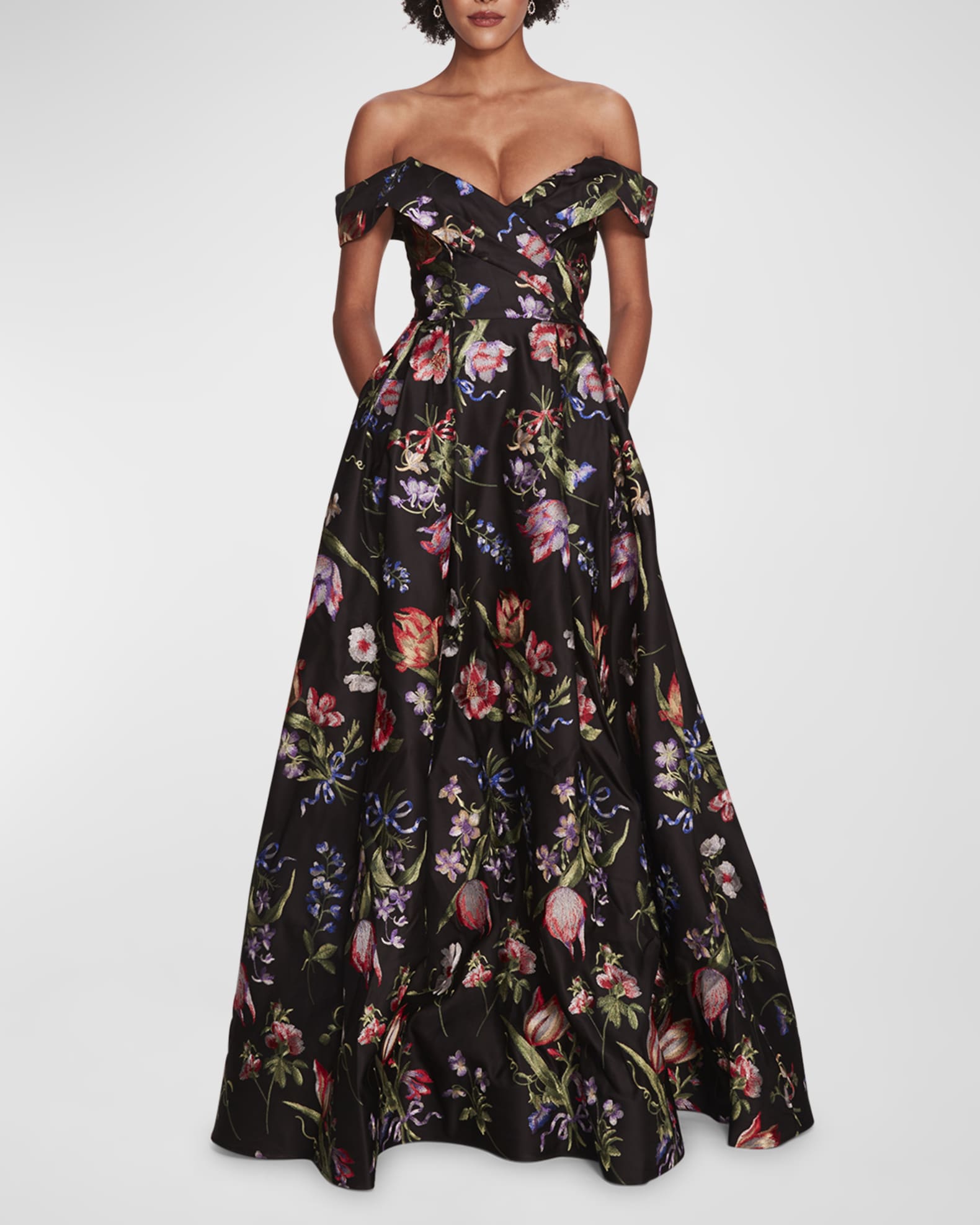 Marchesa notte cold shoulder on sale