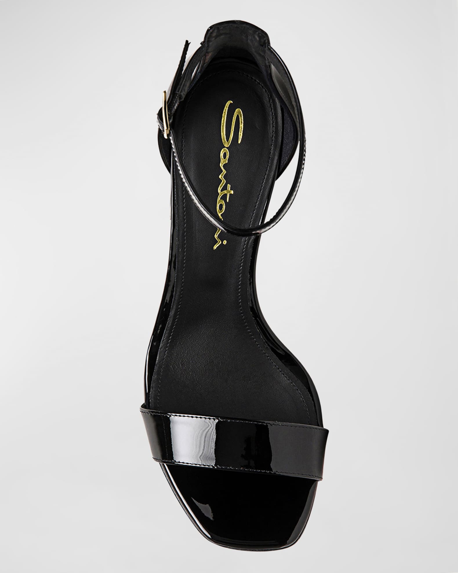 Santoni Calypso Patent Ankle-Strap Sandals | Neiman Marcus