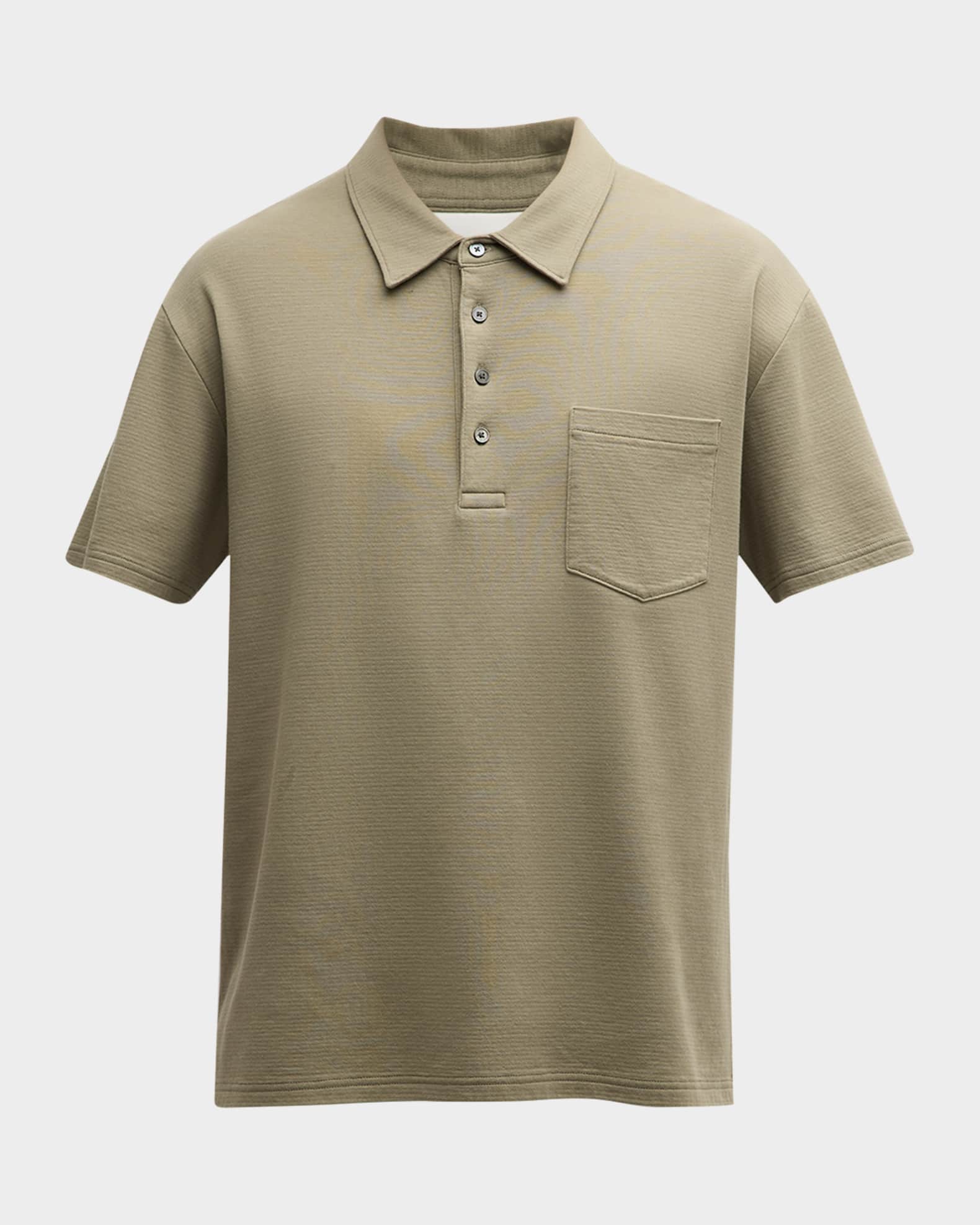 FRAME Men's Duo Fold Ribbed Polo