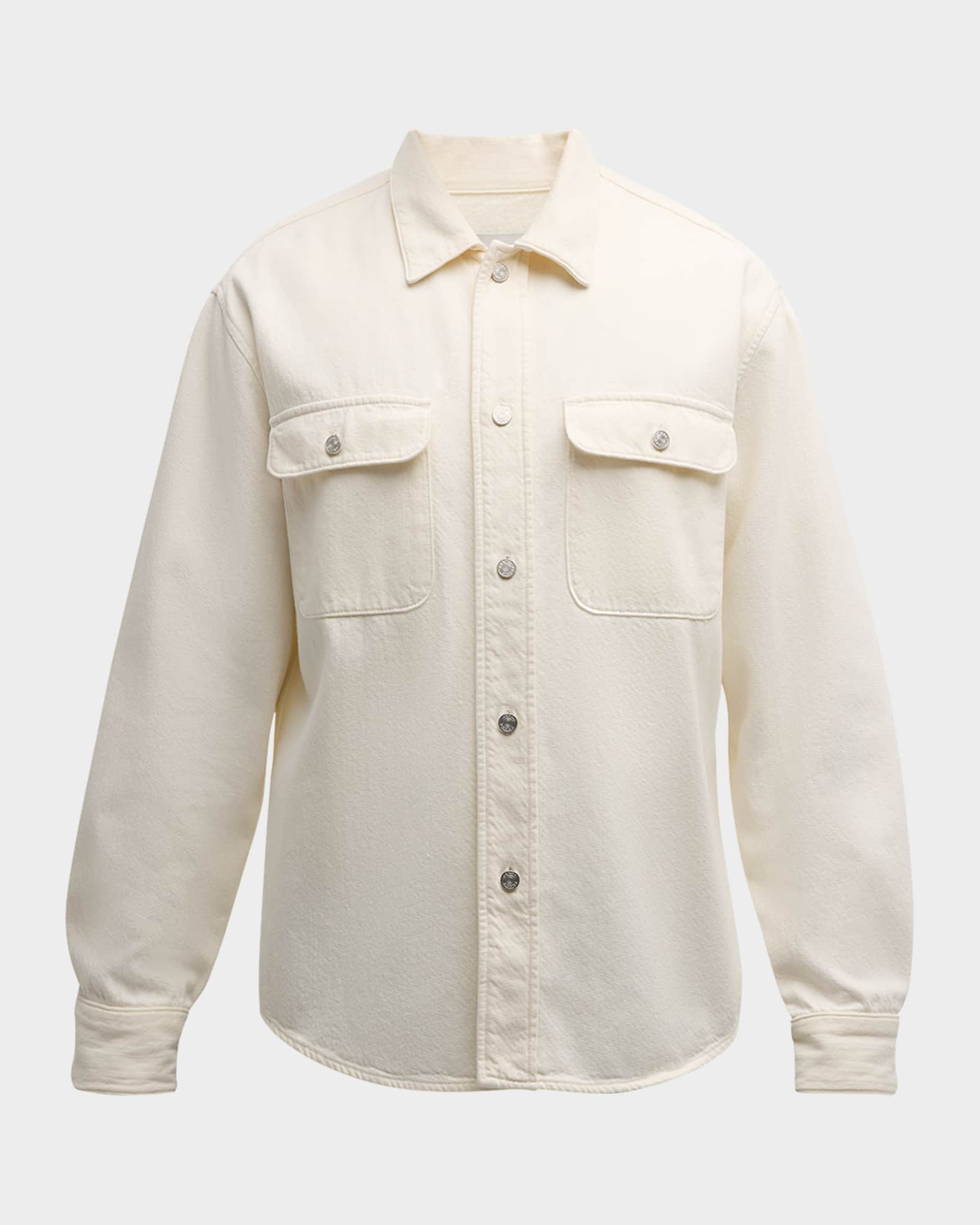 Men's Textured Terry Overshirt 0