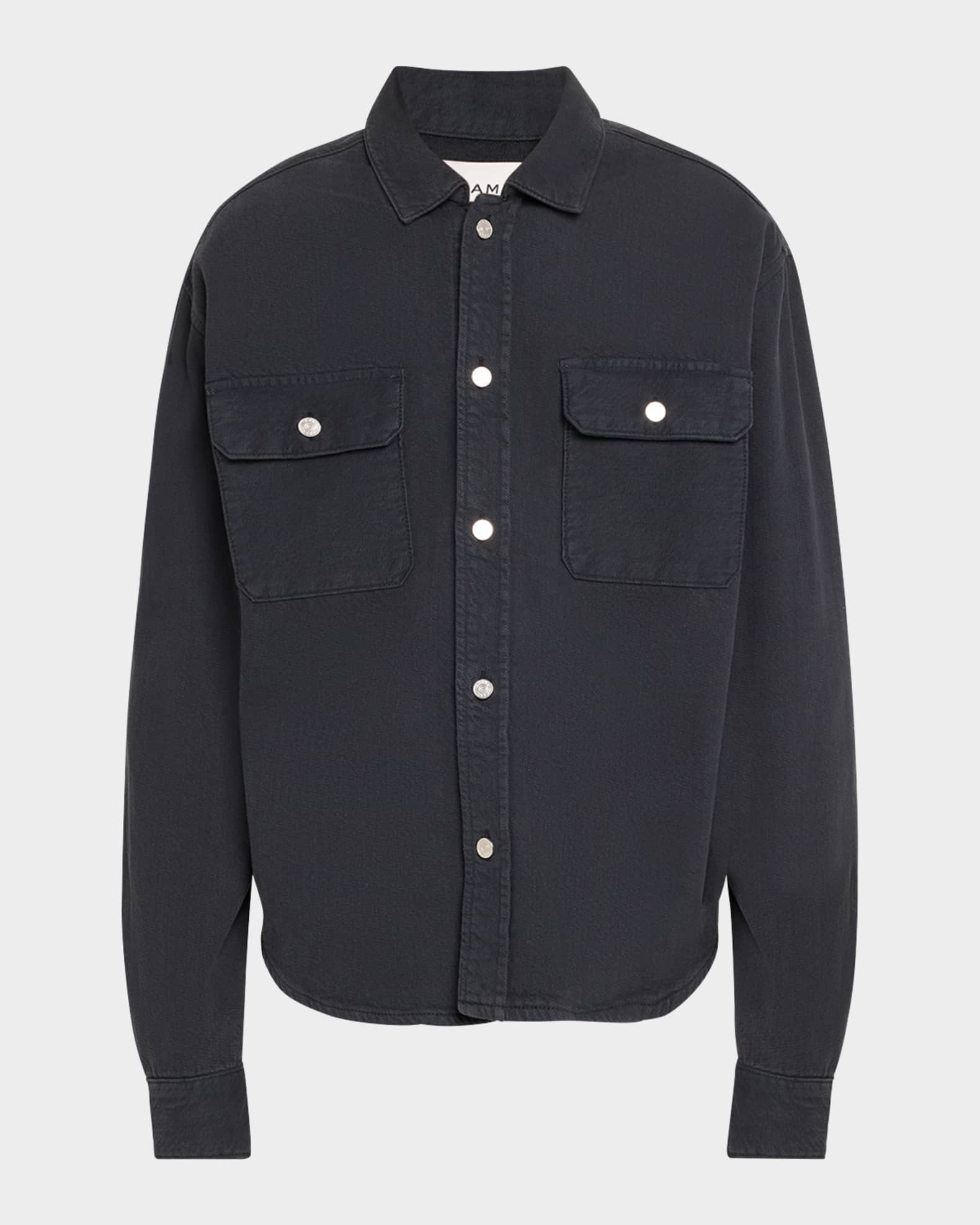 FRAME Men's Textured Terry Overshirt
