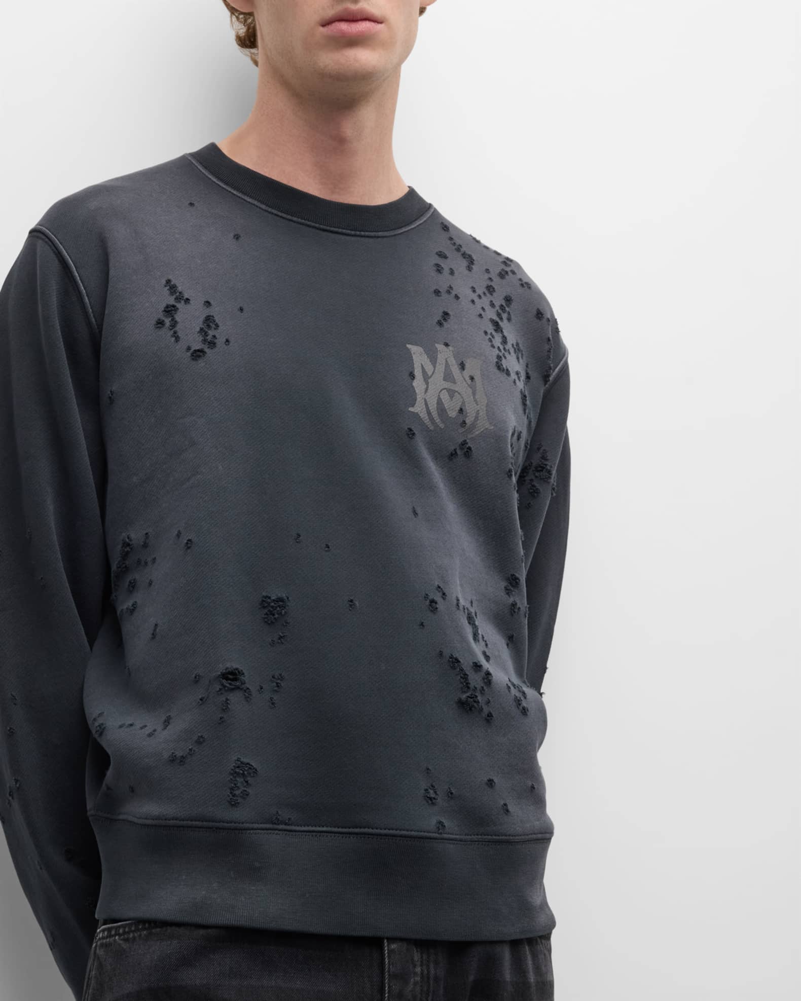 Amiri Men's MA Logo Shotgun Sweatshirt | Neiman Marcus