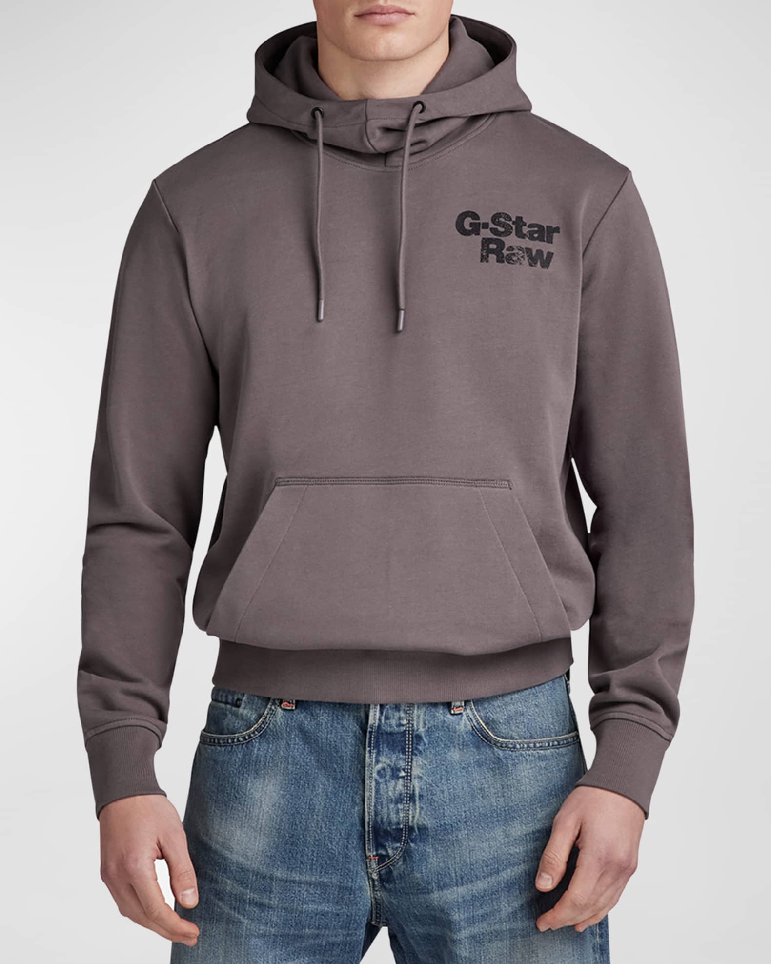 Men's back print sales hoodie