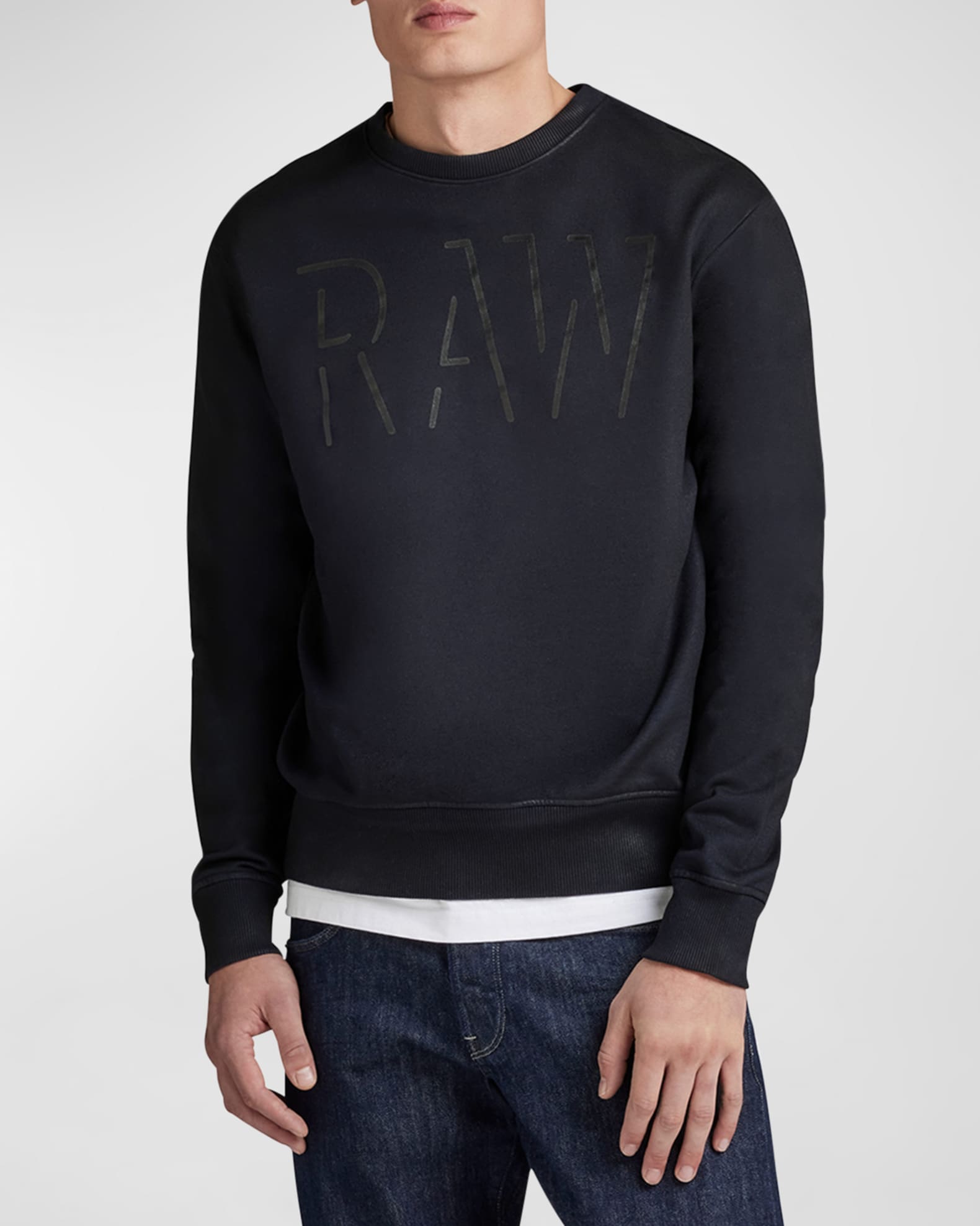 G-STAR RAW Men's Coated Logo Sweatshirt | Neiman Marcus