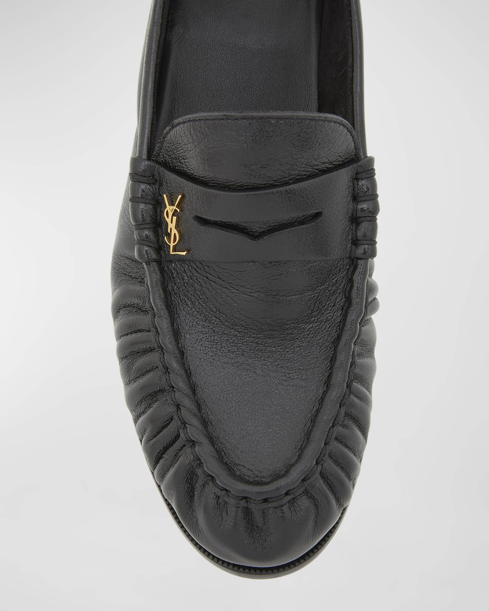Le Leather YSL Penny Loafers