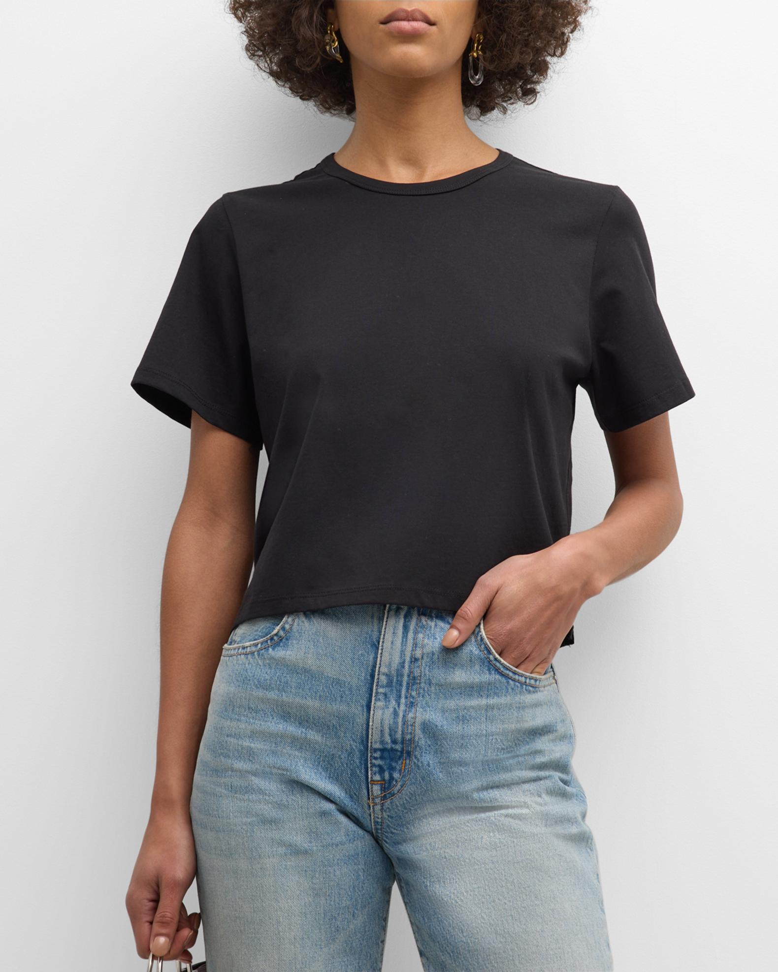 A.L.C. Womens Cut Out Long Sleeve Crew Neck Top