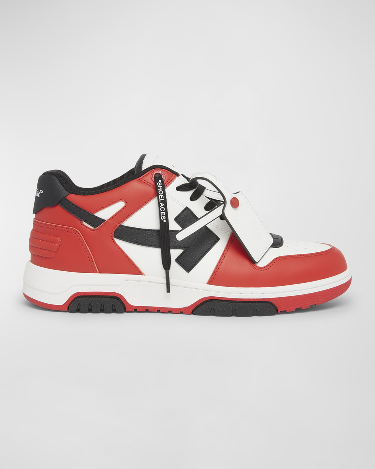 Red off white sneakers discount