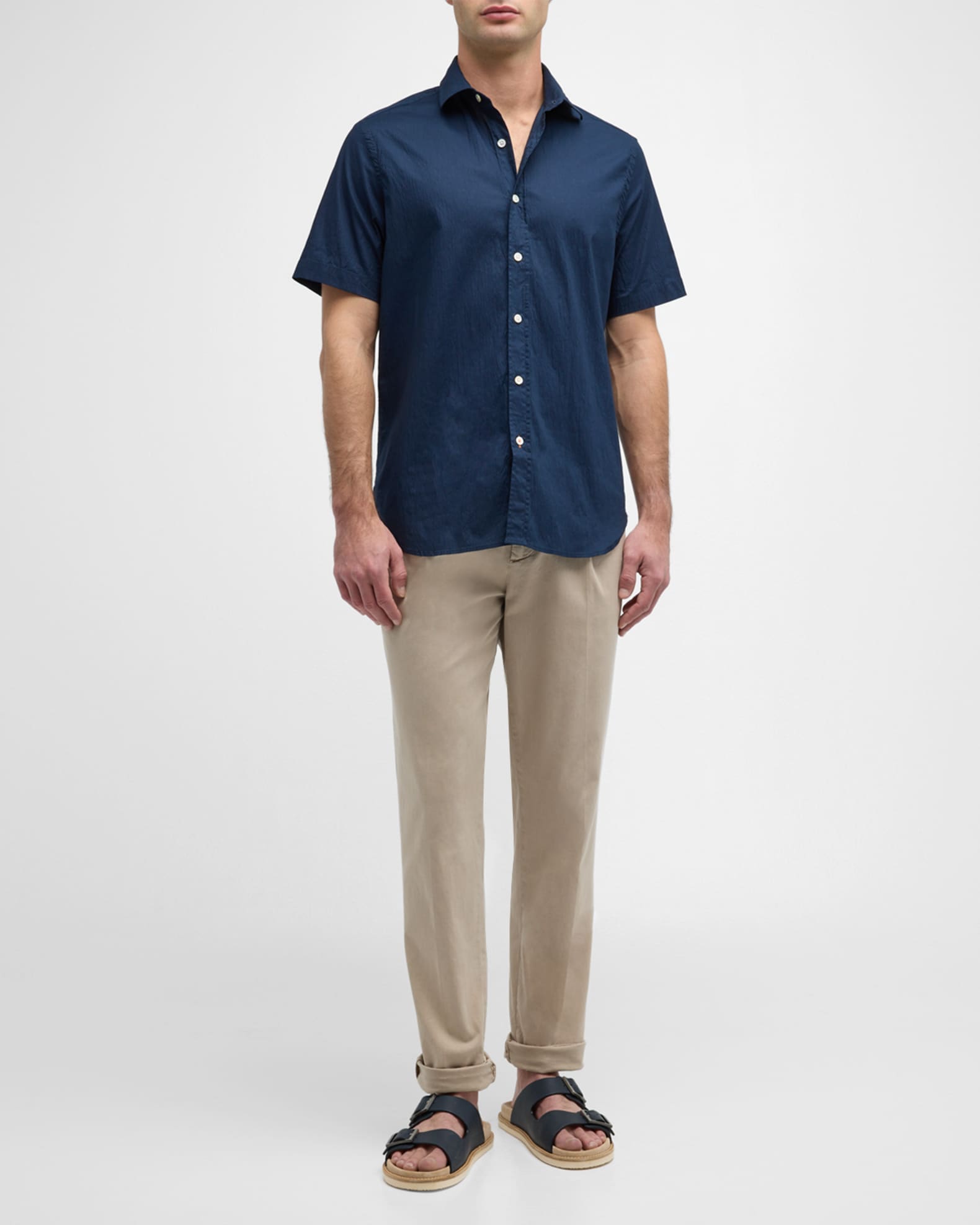 Men's Palermo Seersucker Short-Sleeve Shirt 1