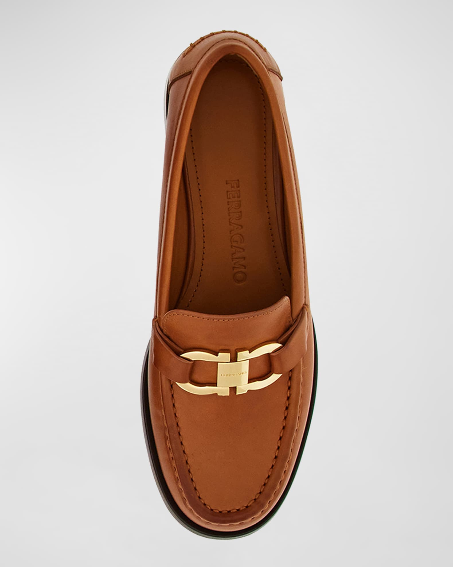 Maryan Calfskin Gancini Bit Loafers