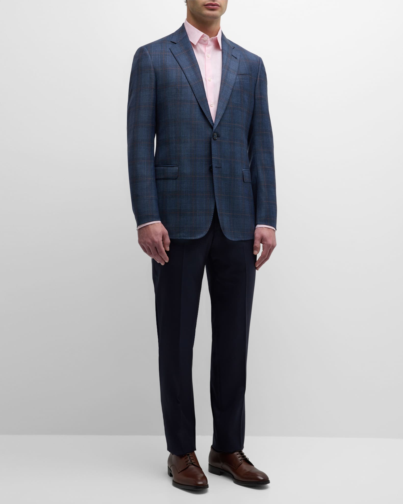 Men s Windowpane Plaid Sport Coat