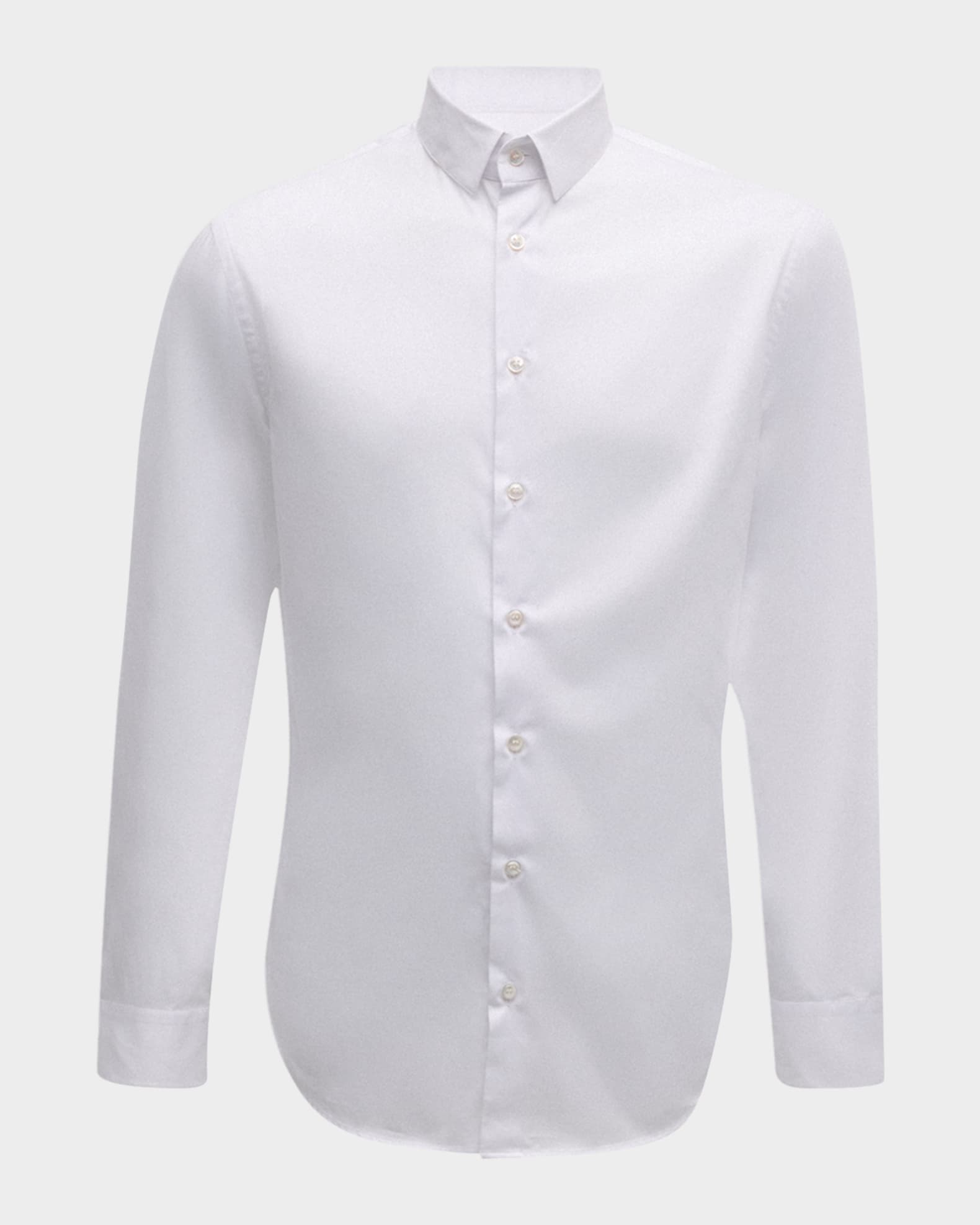 Men's Solid Cotton Sport Shirt 0