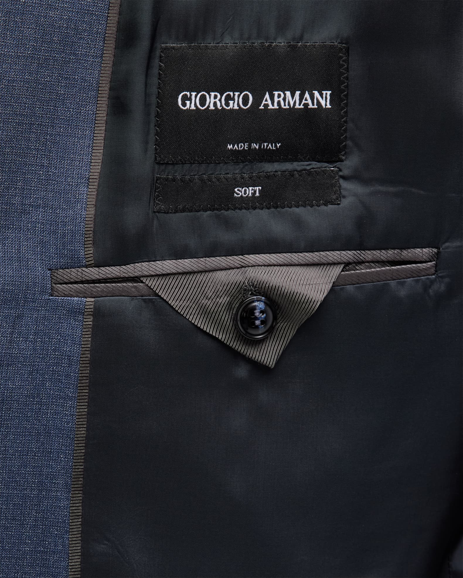 Giorgio armani black label suit top