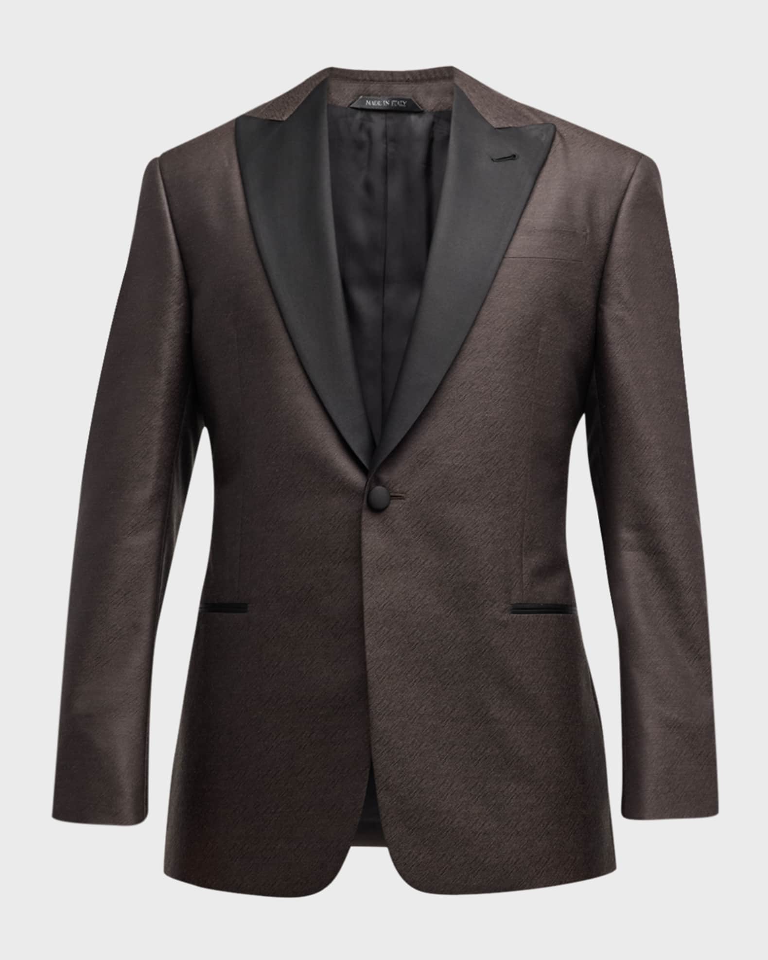 Giorgio Armani Men's Textured Dinner Jacket | Neiman Marcus