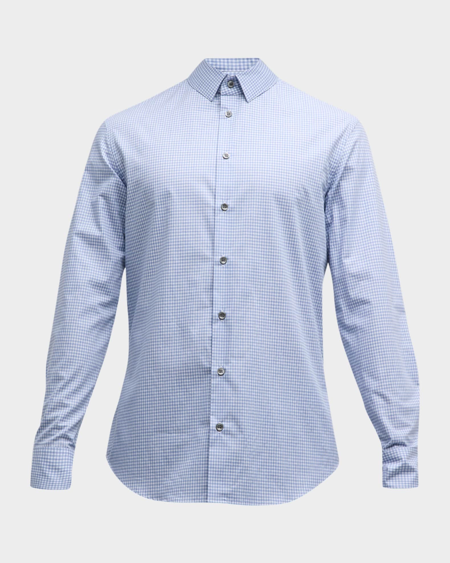 Men's Micro-Box Cotton Sport Shirt 0