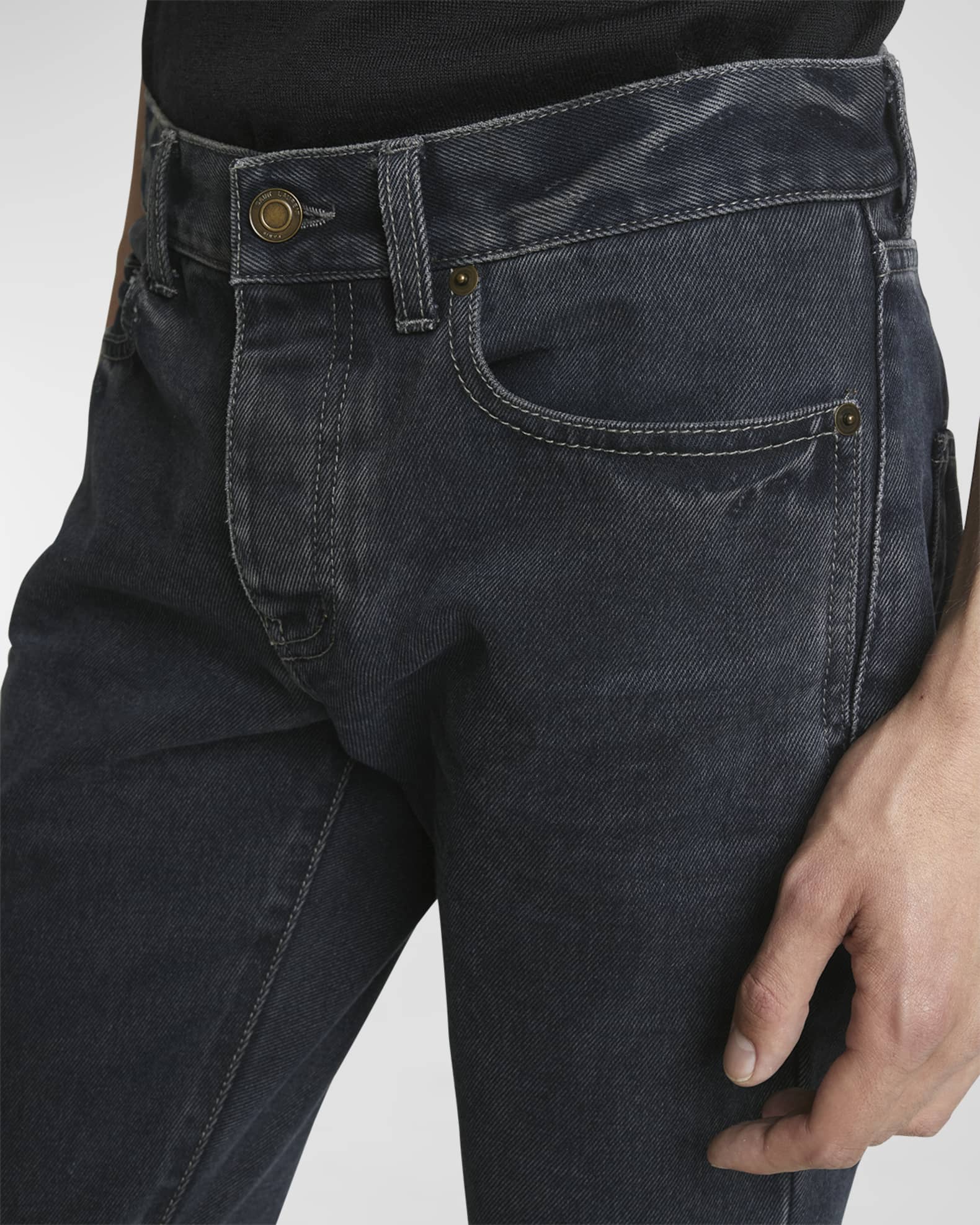 Saint Laurent Men's Slim-Fit Jeans | Neiman Marcus