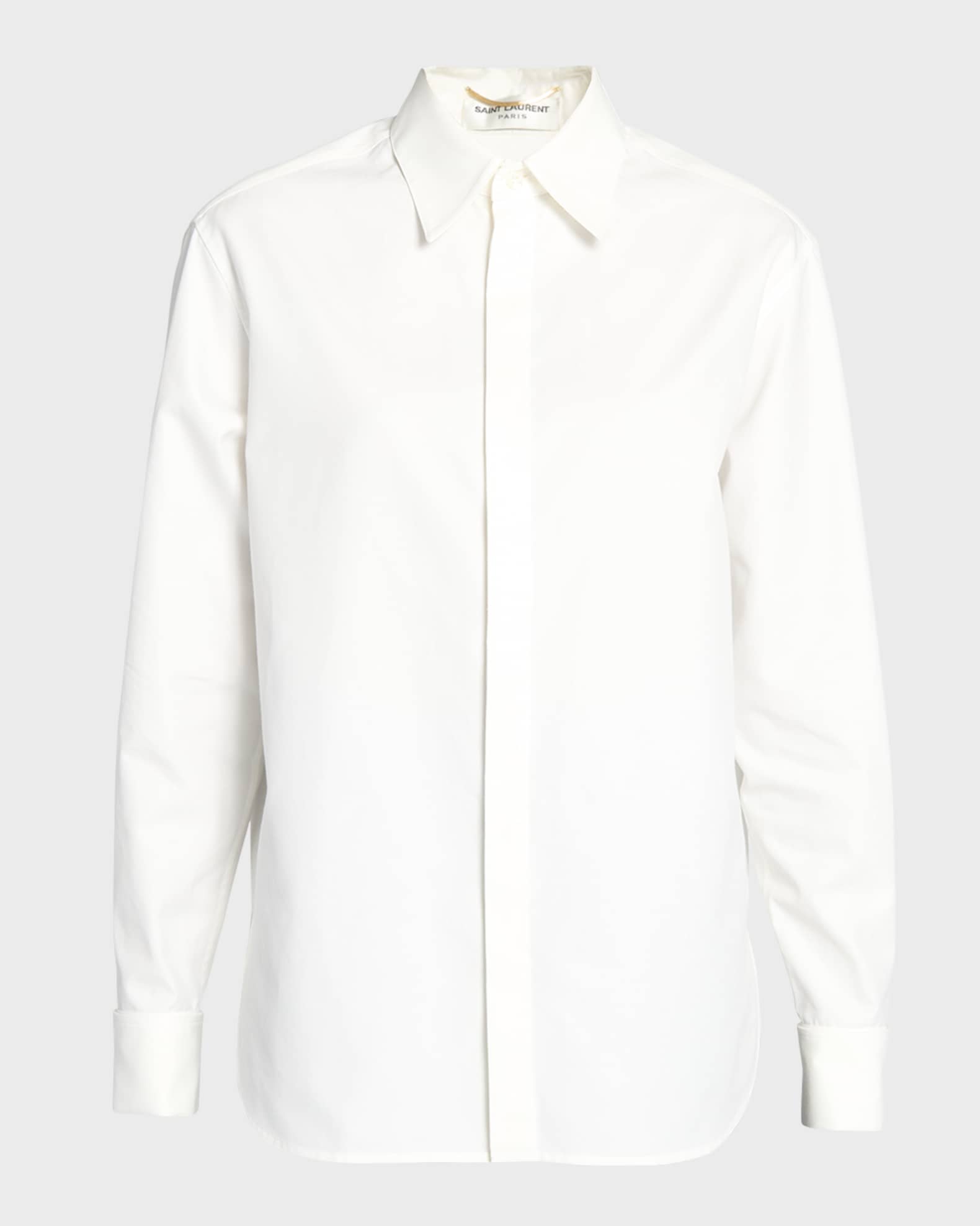 Saint Laurent Masculine Collared Shirt
