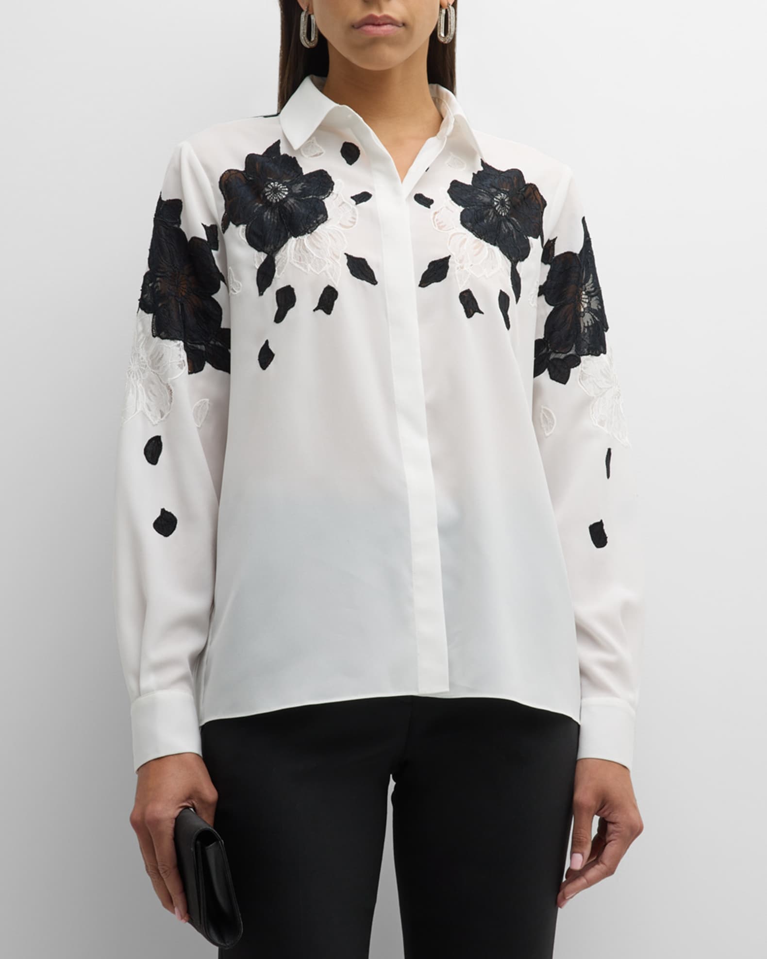 Lace Embroidered Shirt – Elie Tahari