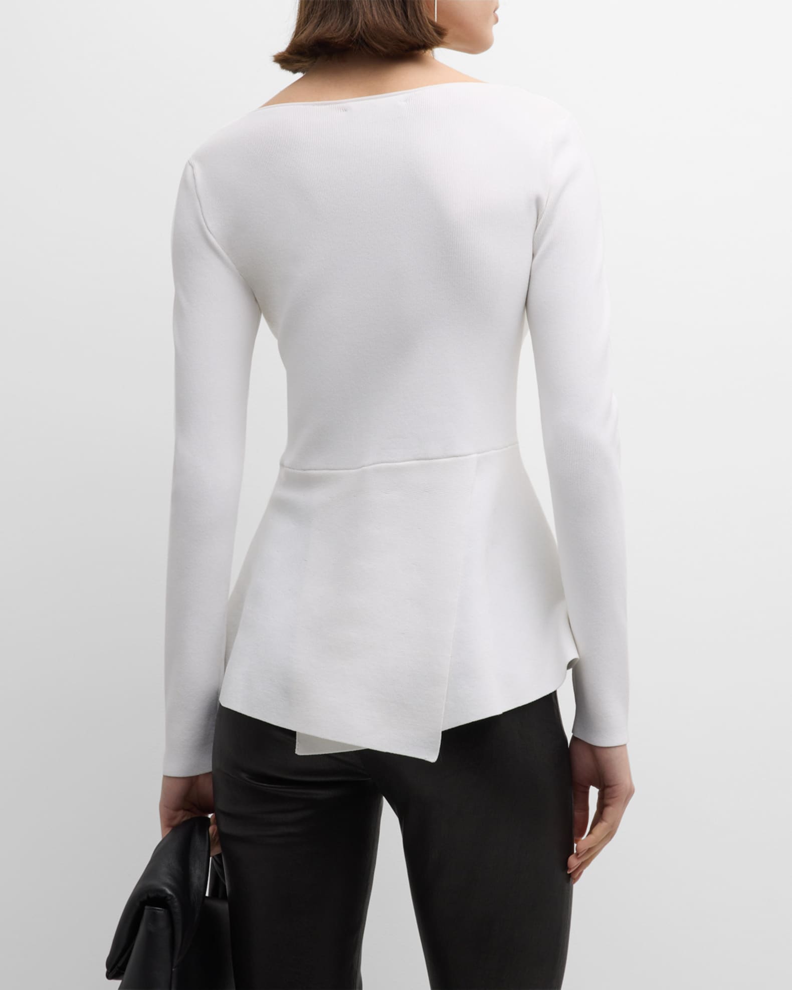 Long Sleeve Peplum Sweater – Elie Tahari