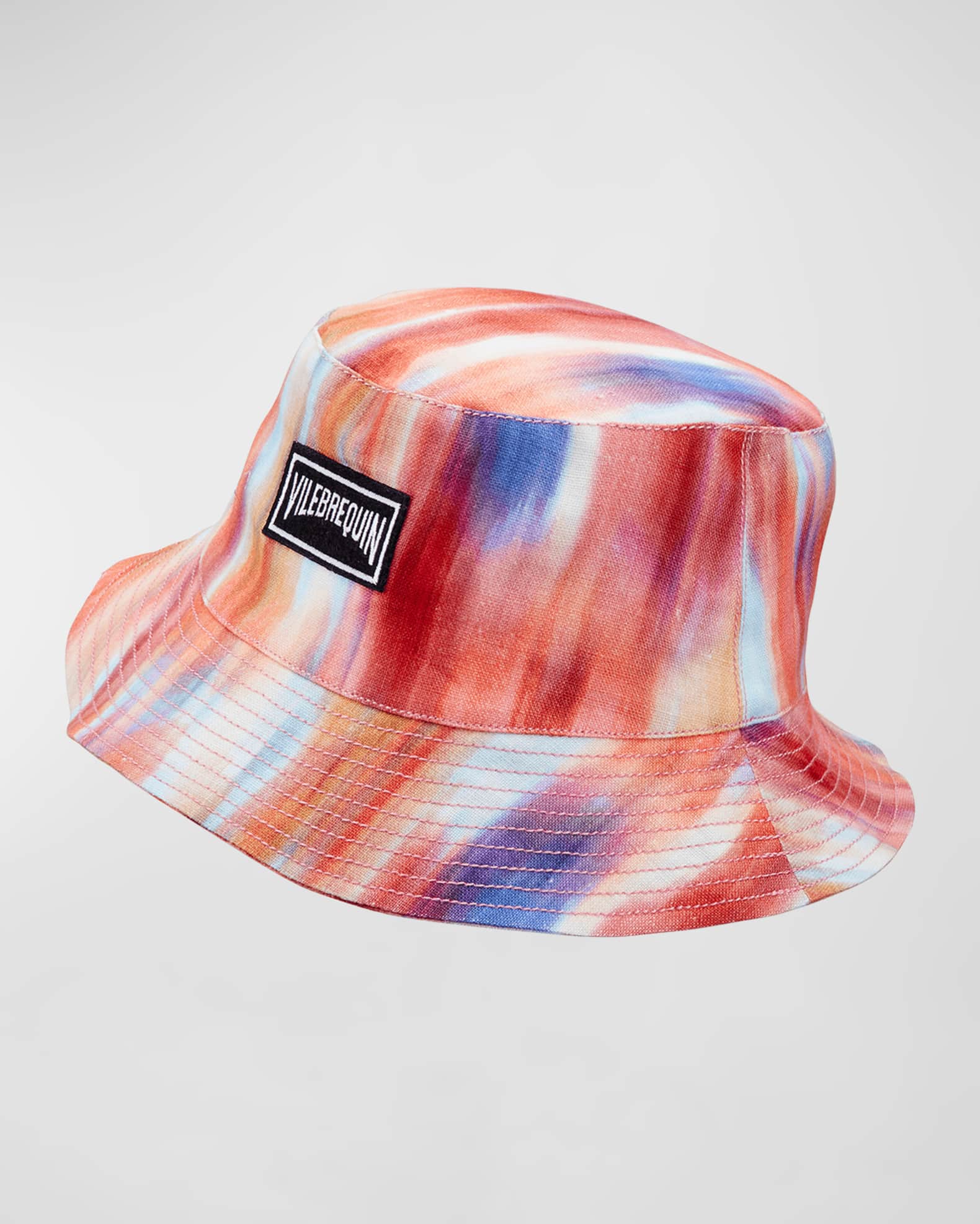 Vilebrequin Men's Ikat Flowers Linen Bucket Hat
