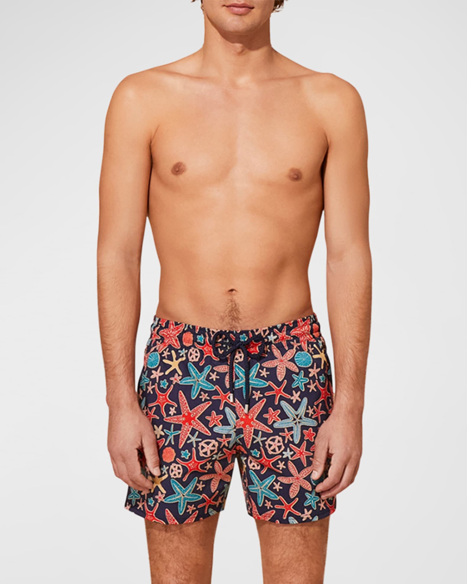 Vilebrequin Men's Holistarfish Stretch Swim Shorts Neiman Marcus