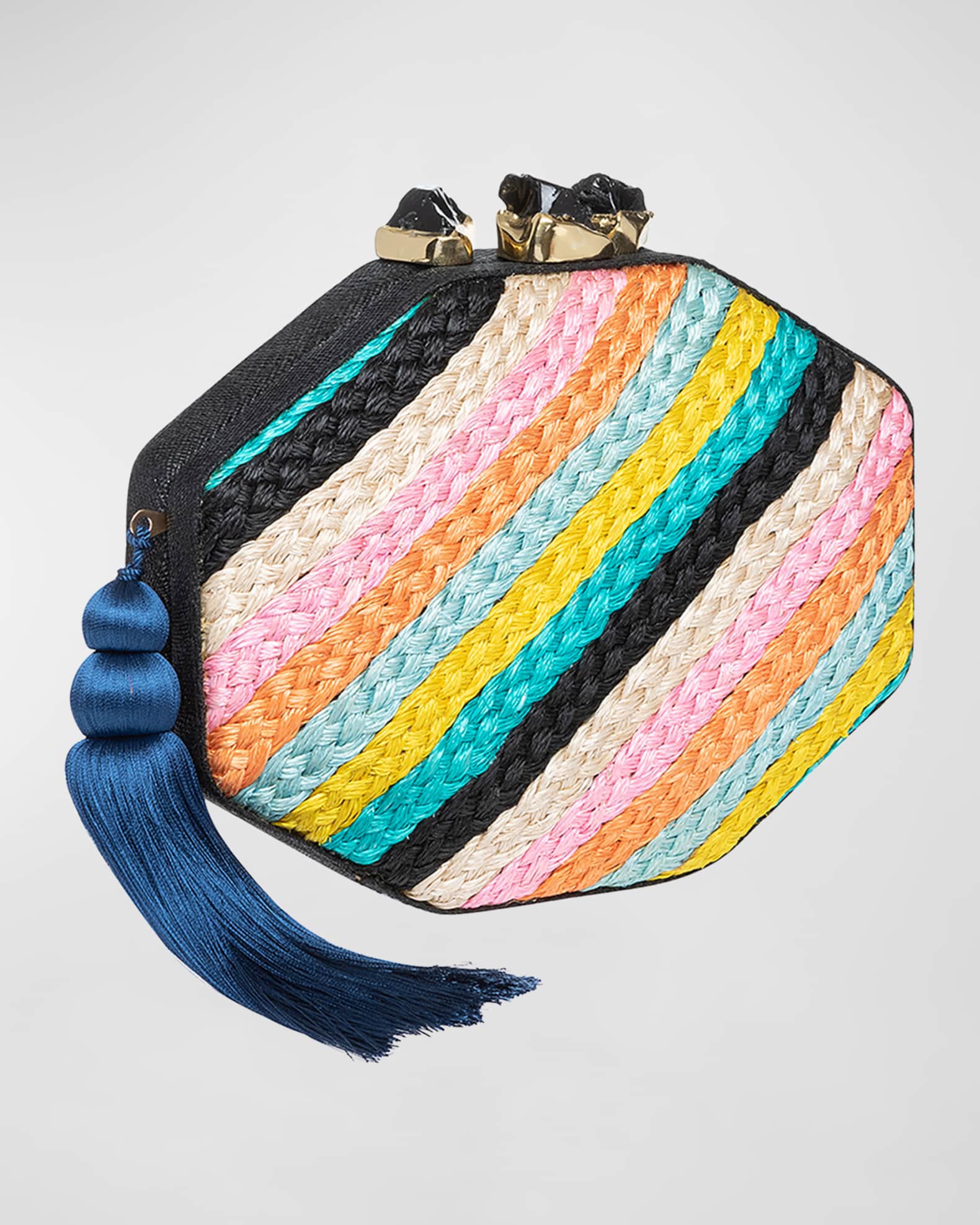 Multi coloured hotsell clutch bag