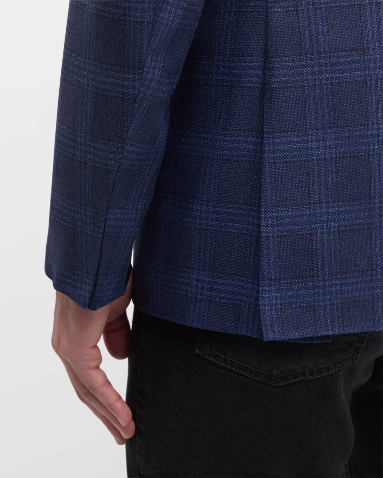 Canali Men's Silk-Wool Plaid Sport Coat | Neiman Marcus Canali Men's Silk-Wool Plaid Sport Coat | Neiman Marcus