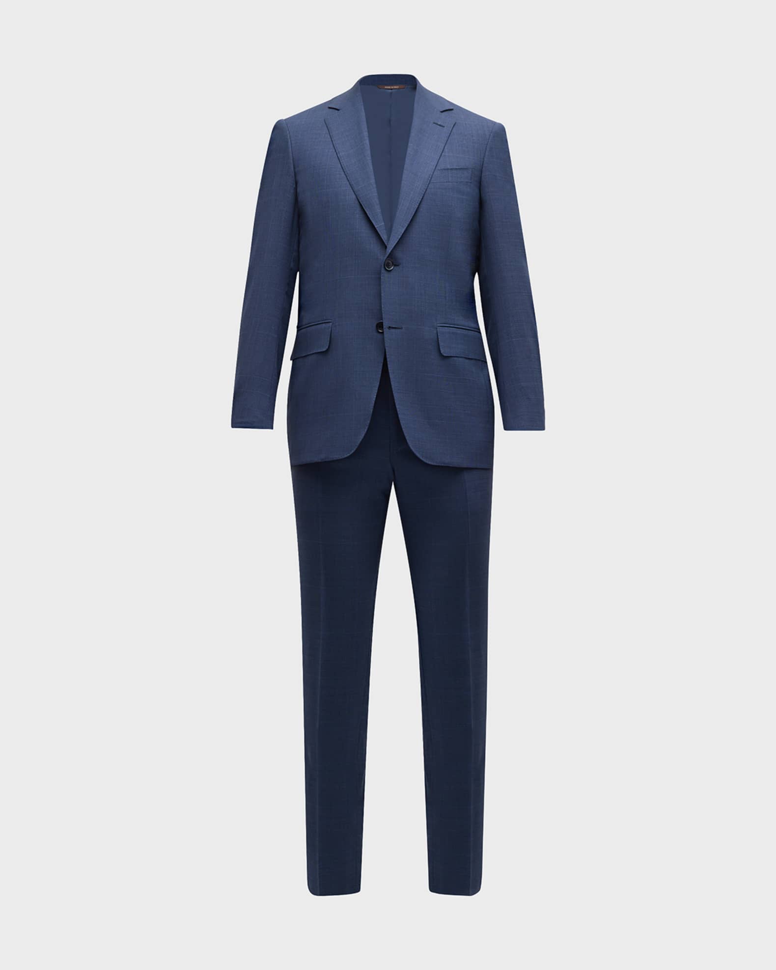 Canali Men's Plaid Super 130s Wool Suit